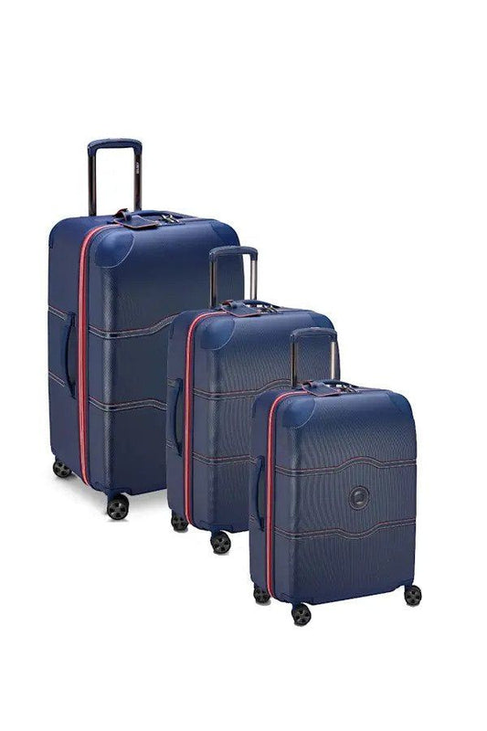 Delsey Chatelet Air 2.0 Set - 3 Piece Hardsided Luggage Blue - rainbowbags