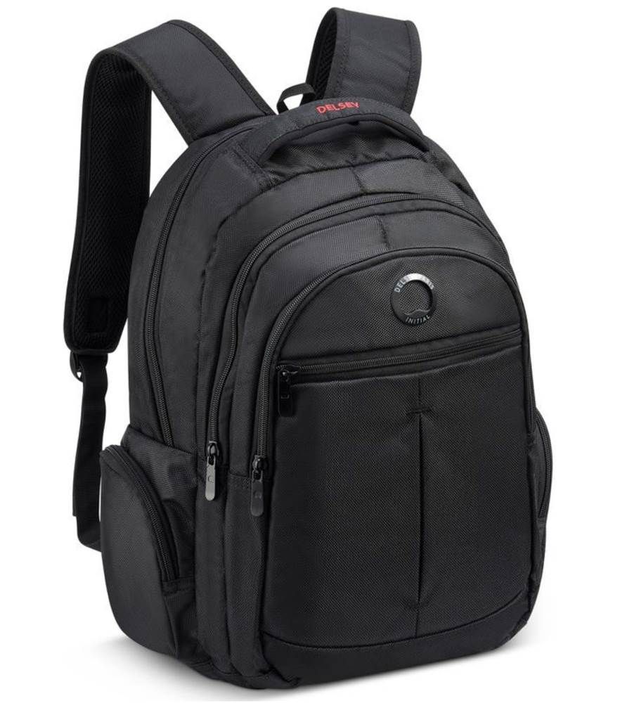 Delsey Flier 15.6" Laptop Backpack - Black - rainbowbags