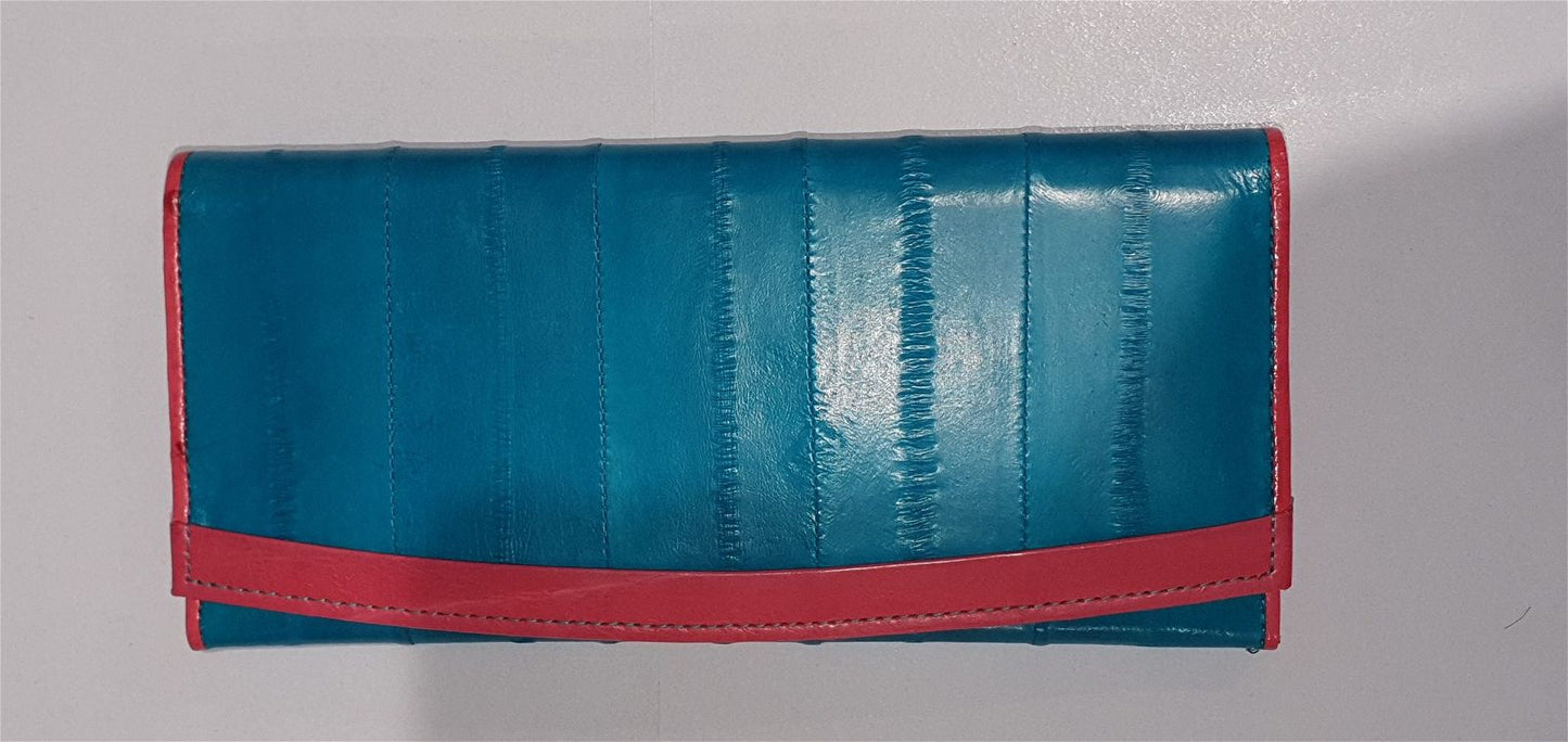 Eel skin 2 ton Wallet - Emma - rainbowbags