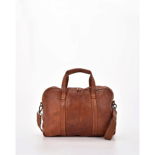 Gabee - Everton Leather Business Bag - Cognac - rainbowbags