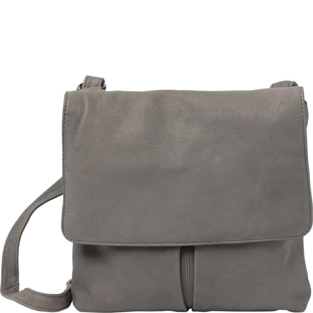 Gabee Ava Leather Flapover Crossbody Bag - rainbowbags