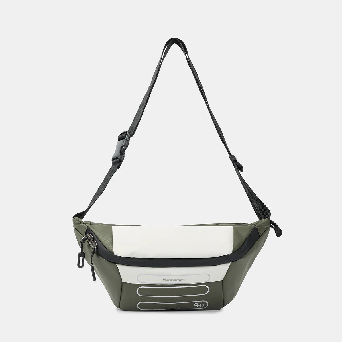 Hedgren HCMBP04 VISIT P | Waistbag + RFID in Vaporous Grey/Olive - Rainbow Bags