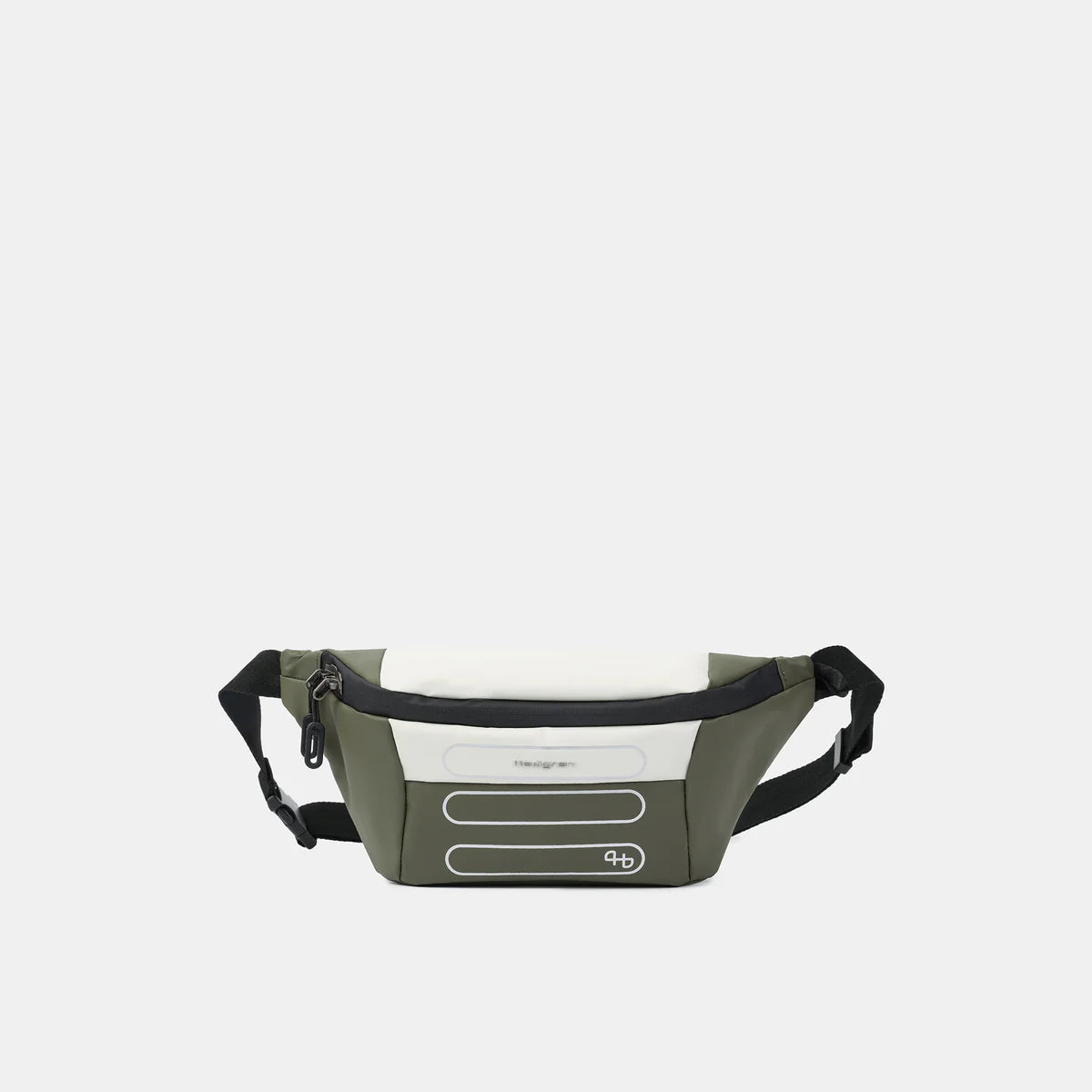 Hedgren HCMBP04 VISIT P | Waistbag + RFID in Vaporous Grey/Olive - Rainbow Bags