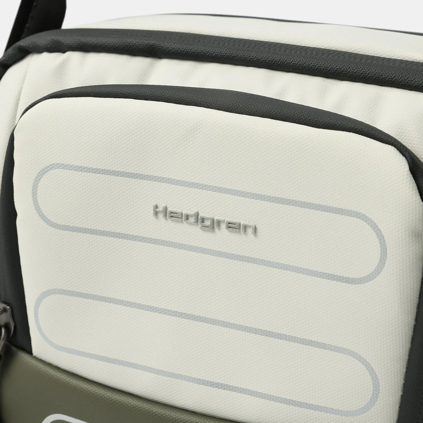 Hedgren Unisex's Relax M P Vertical Crossover Medium + RFID, Vaporous Grey/Olive