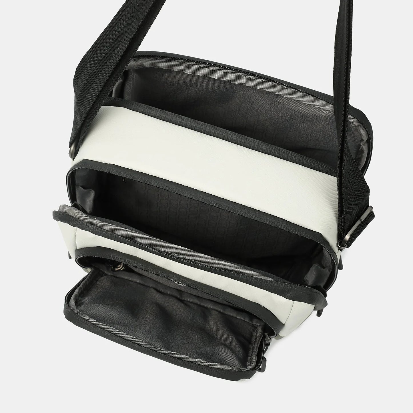 Hedgren Unisex's Relax M P Vertical Crossover Medium + RFID, Vaporous Grey/Olive