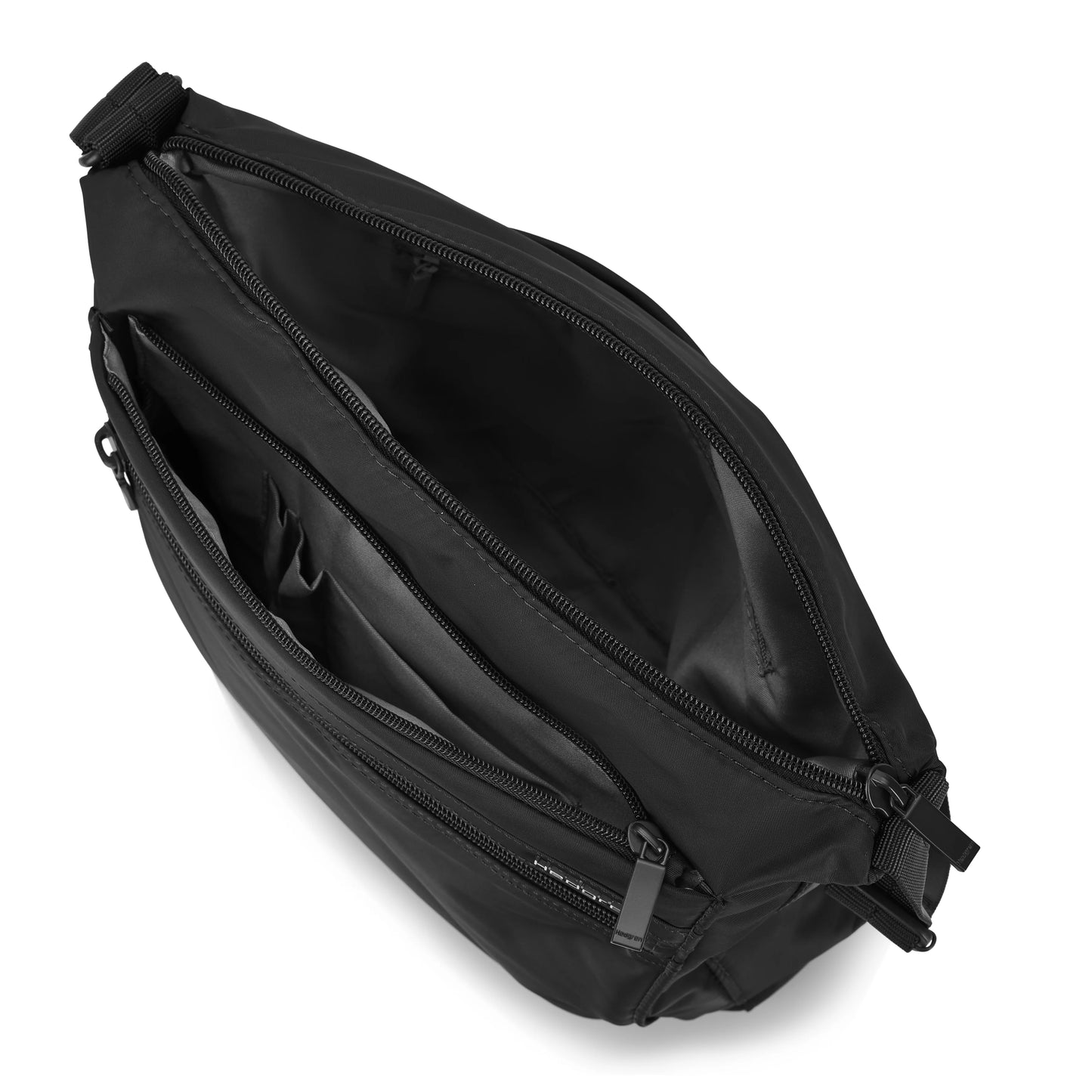 HEDGREN FANZINE Shoulder/Crossover Bag RFID - Black - Rainbow Bags