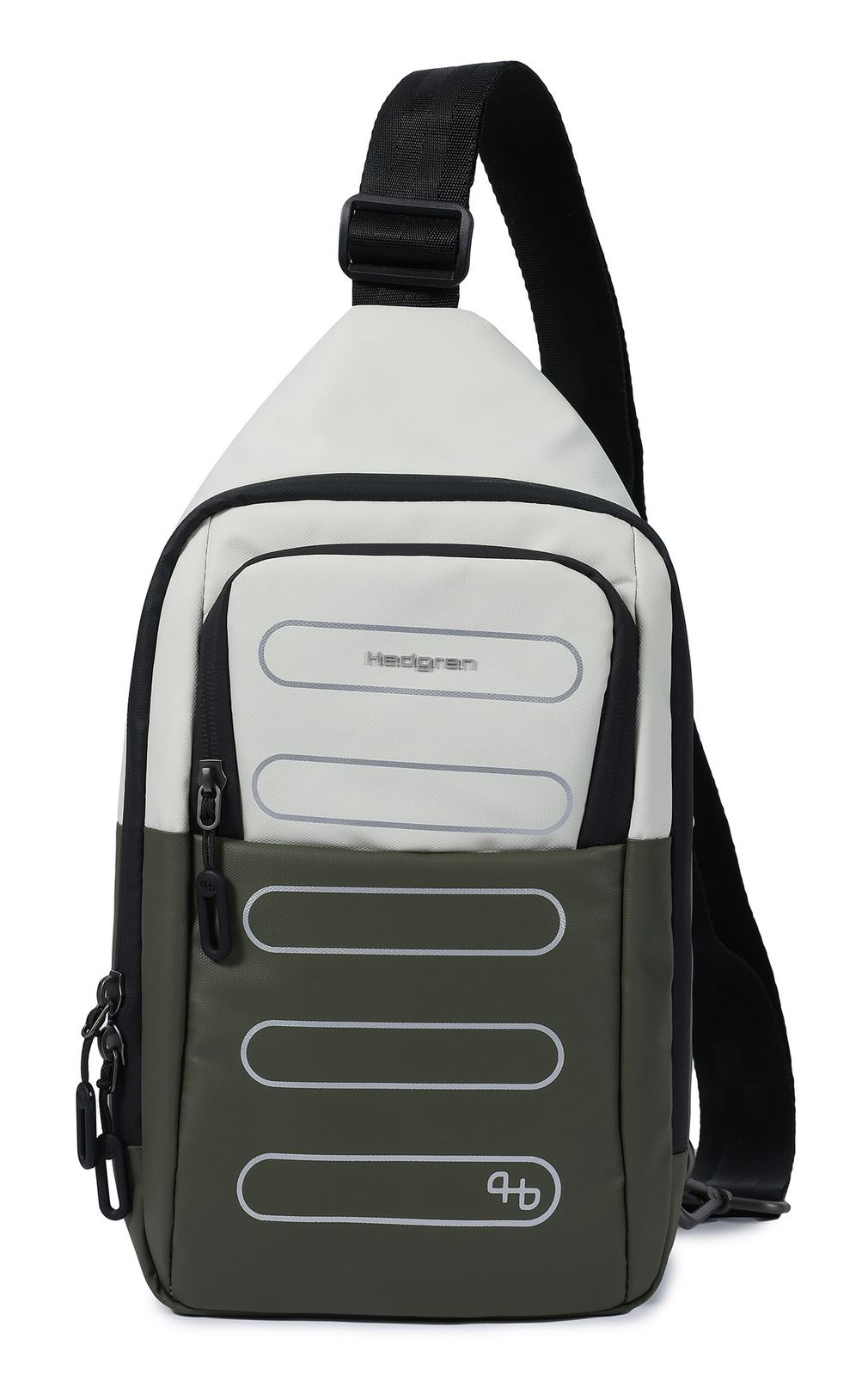 Hedgren Sling Bag + RFID in Vaporous Grey / Olive - Rainbow Bags