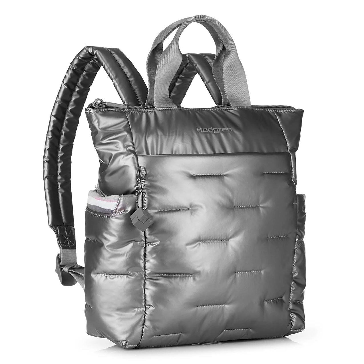 Hedgren Comfy Backpack - Silver - rainbowbags