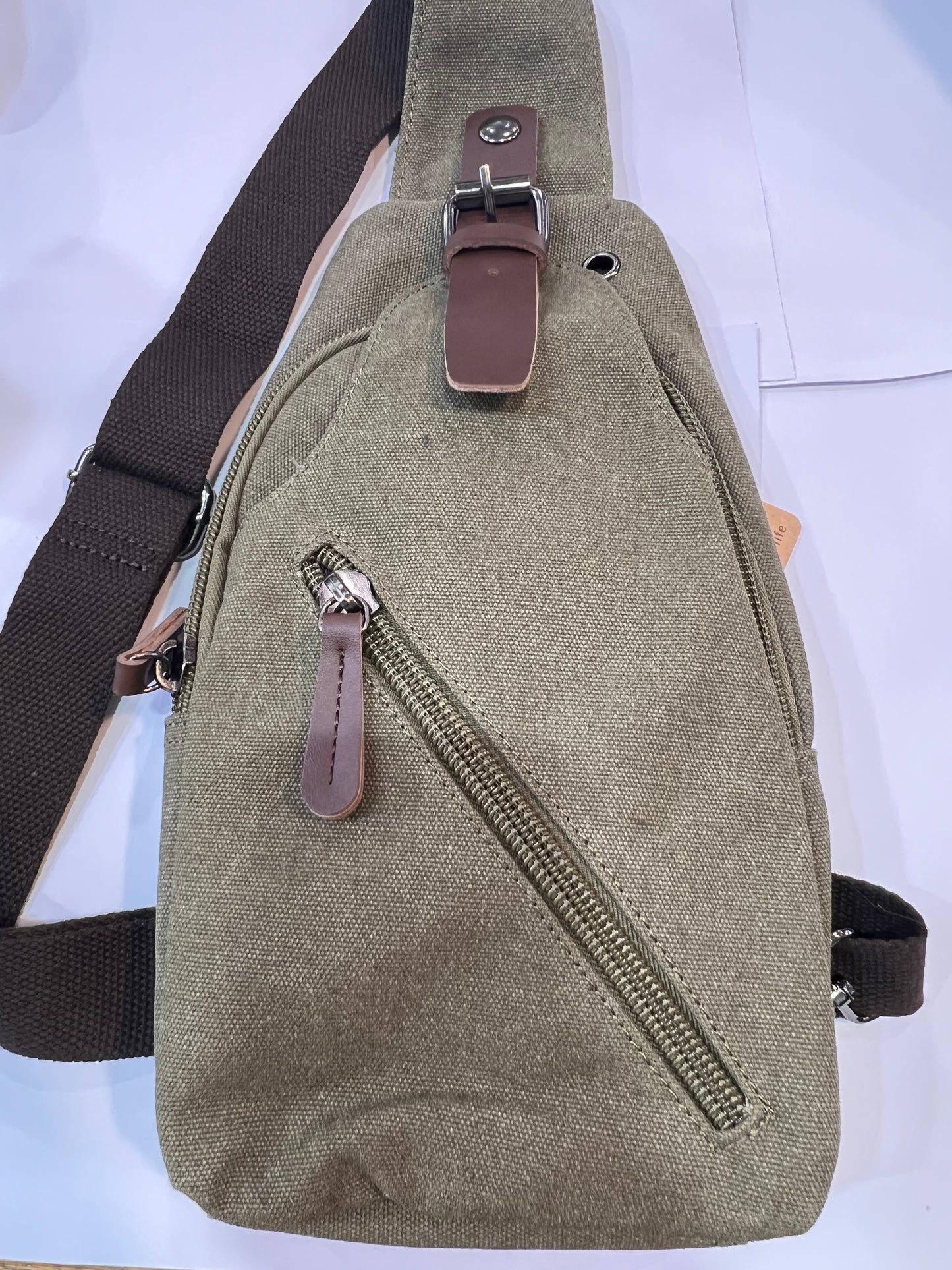 Zuolunduo Vintage style Canvas Sling bag 8824