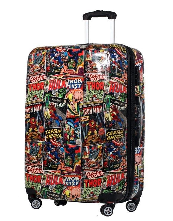 Marvel - Avengers Comic Print 28" Large Hardside Suitcase - rainbowbags