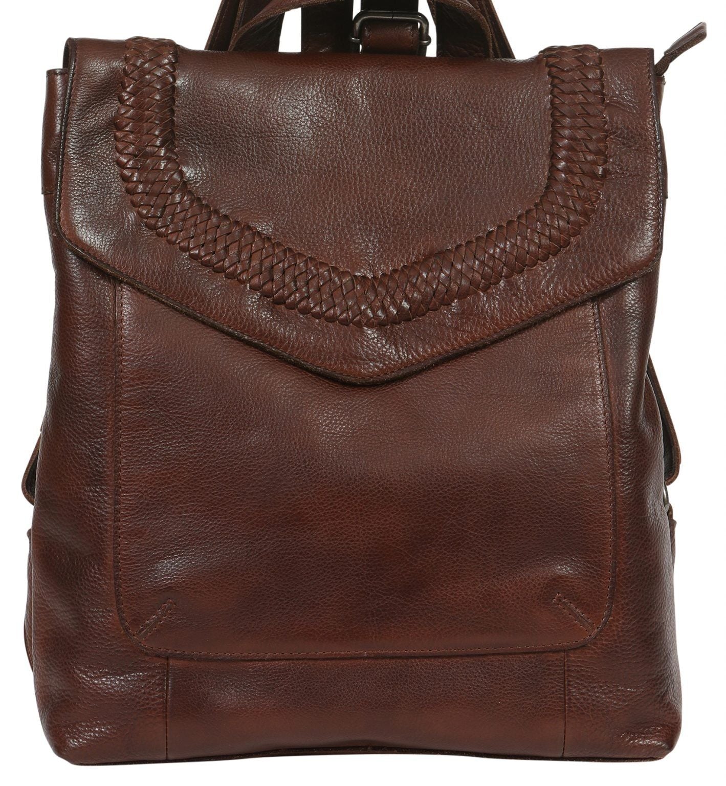 Modapelle - Ladies Vintage Leather Backpack - rainbowbags