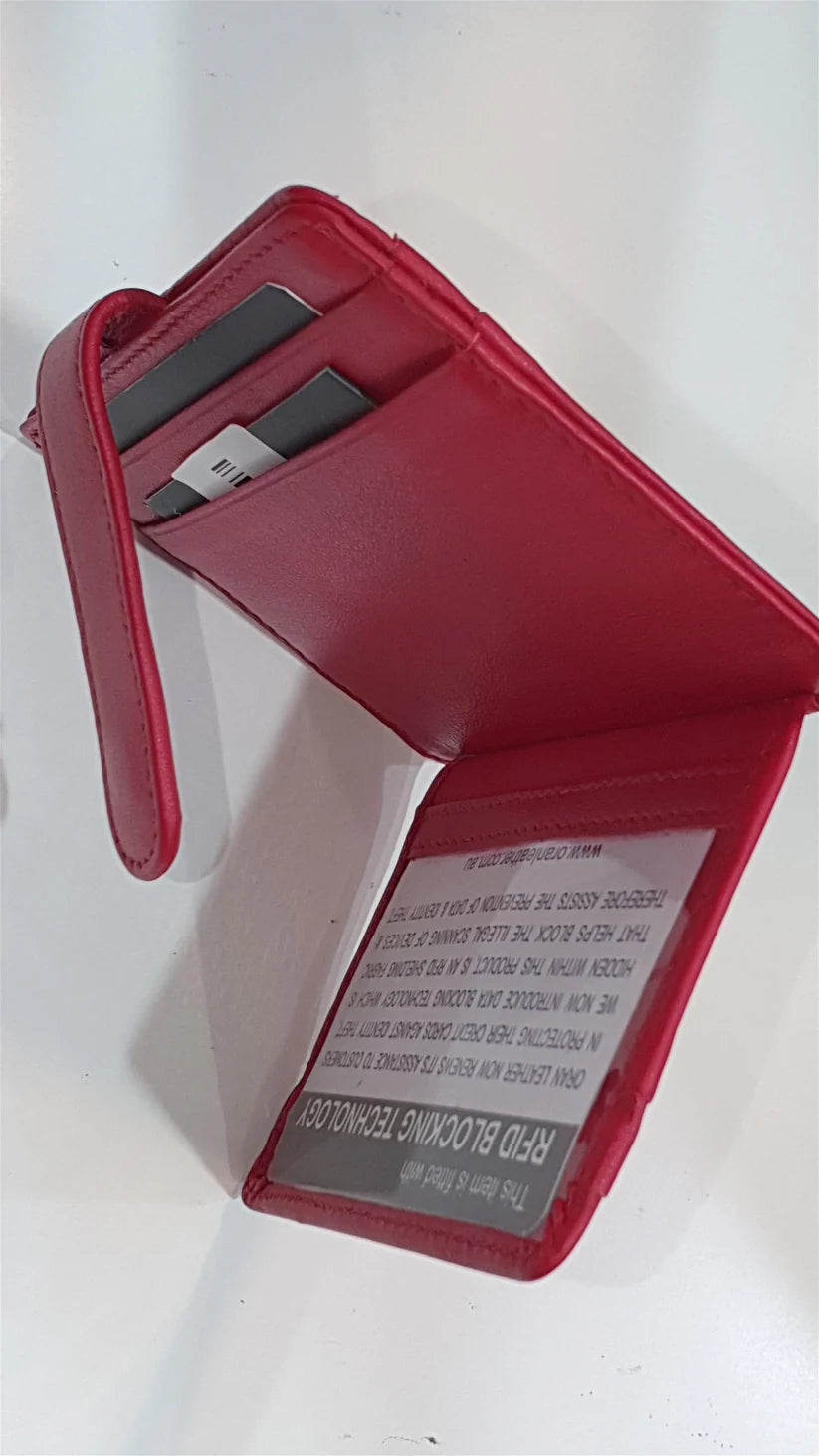 ORAN LEATHER SASHA RFID CARD HOLDER CH-15022 - Rainbow Bags