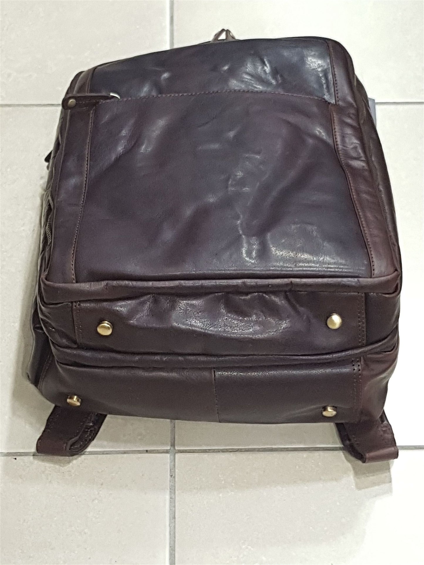 Oran - Mike Large Leather Laptop Backpack - rainbowbags