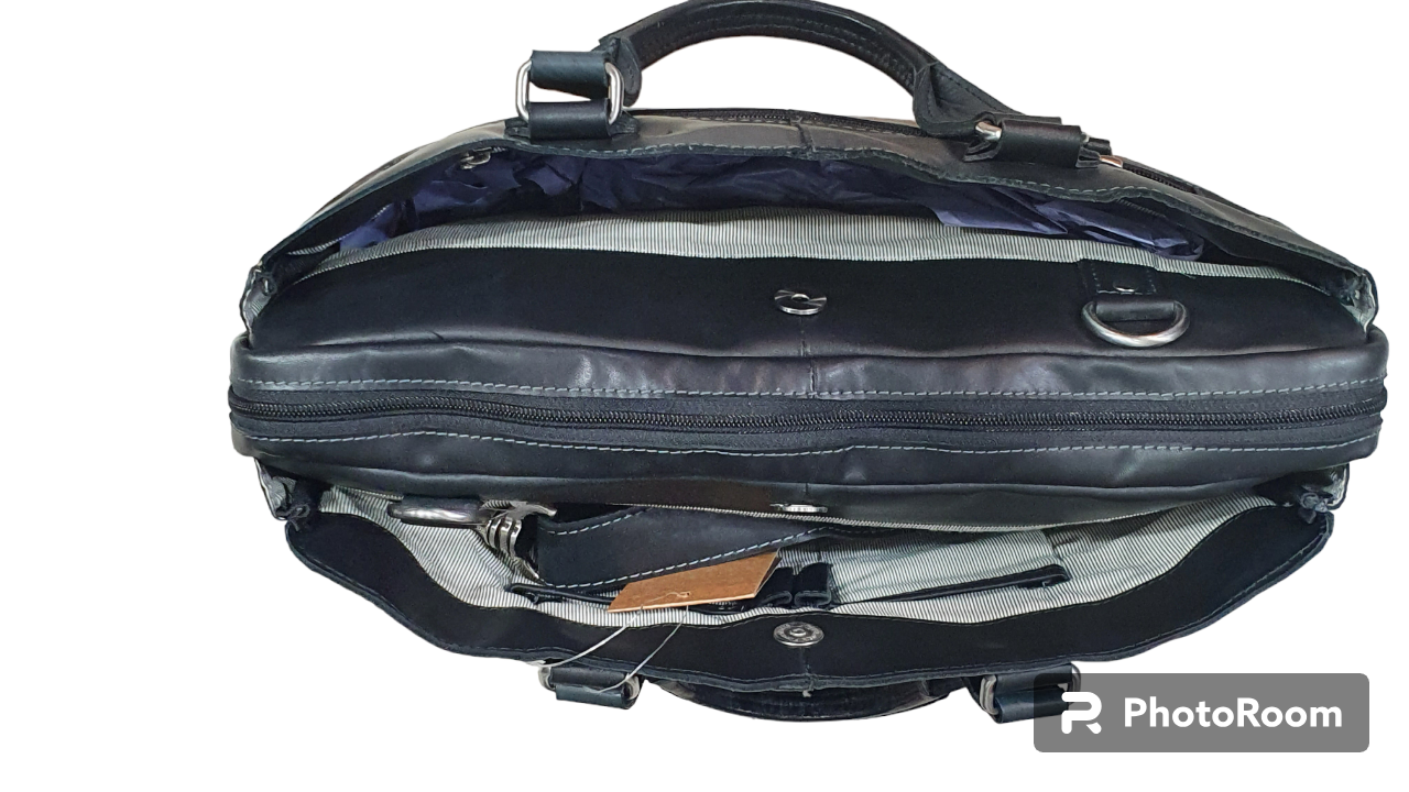 Oran Leather - OB-23202 Garnet Vintage Leather Satchel Bag (Briefcase) - rainbowbags