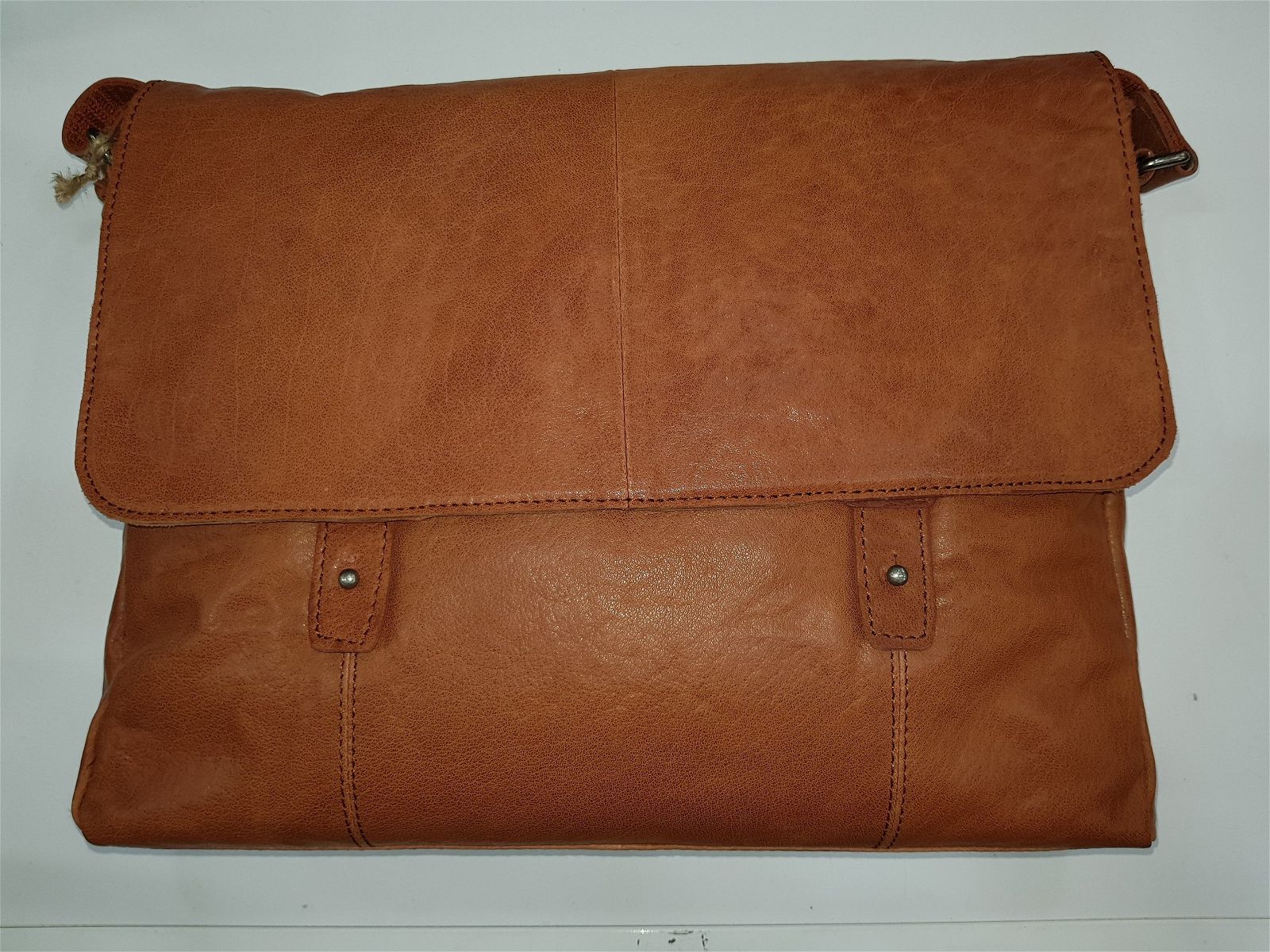 Oran Leather Satchel Seoul Messenger Business Bag - rainbowbags