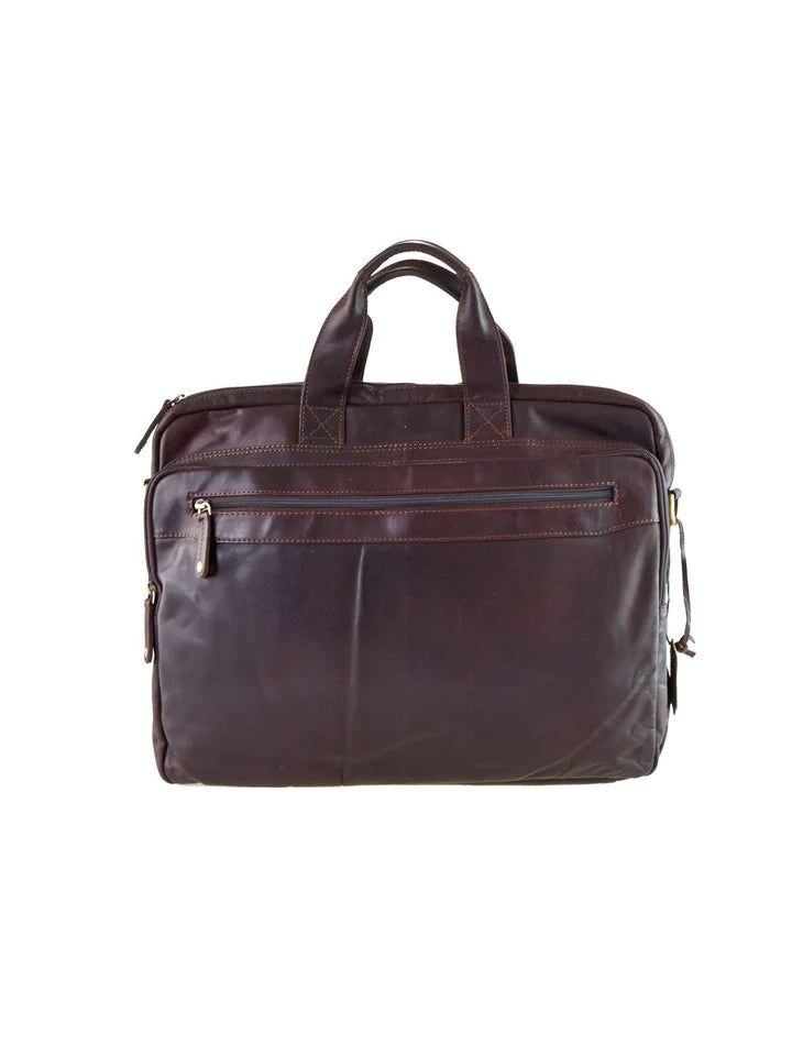 Oran Leather Satchel Vince Business Bag - rainbowbags
