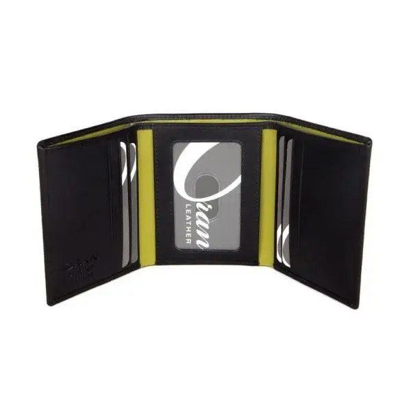 Oran Marcus Tri-Fold Leather wallet - rainbowbags
