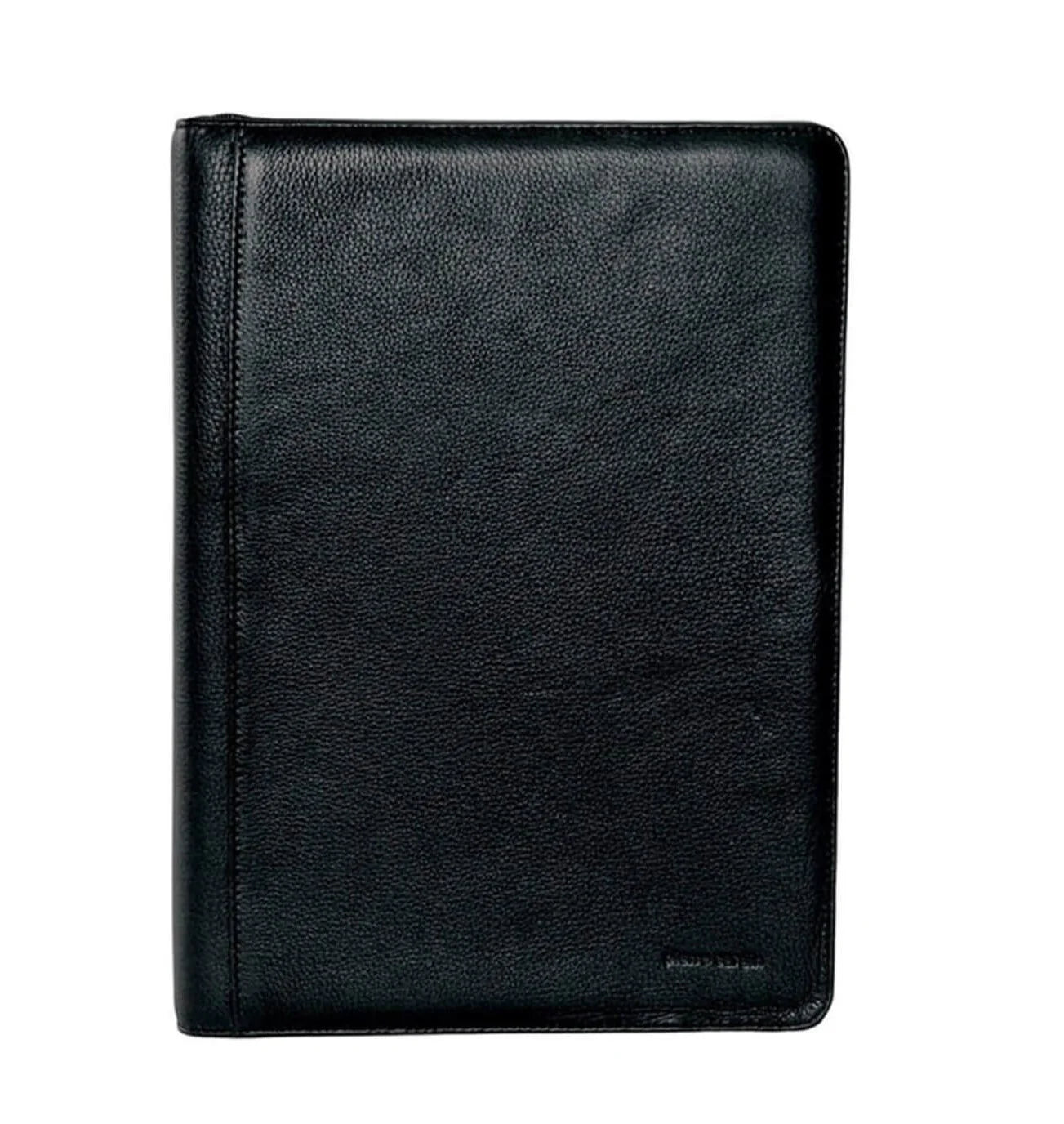 Pierre Cardin Italian Leather A4 Business Folio in Black