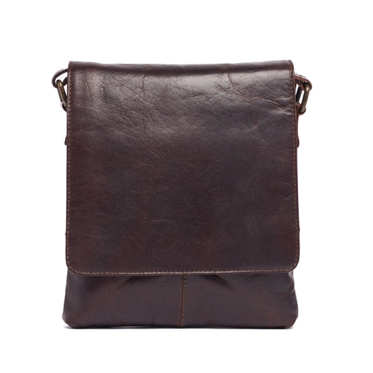 Rugged Hide RH-1305 Klein Leather Satchel in Brown