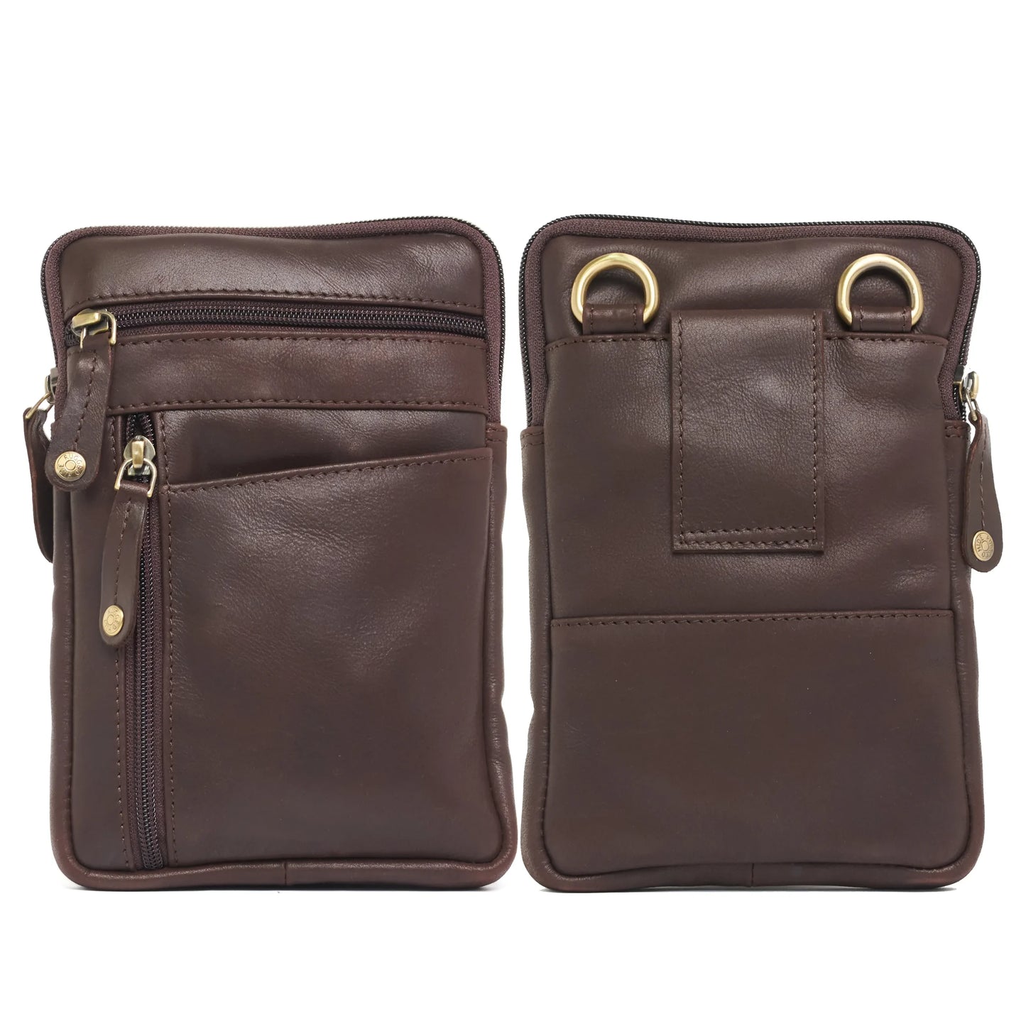 Rugged Hide - RH-2360 Felix Men's Crossbody/Belt Leather Bag