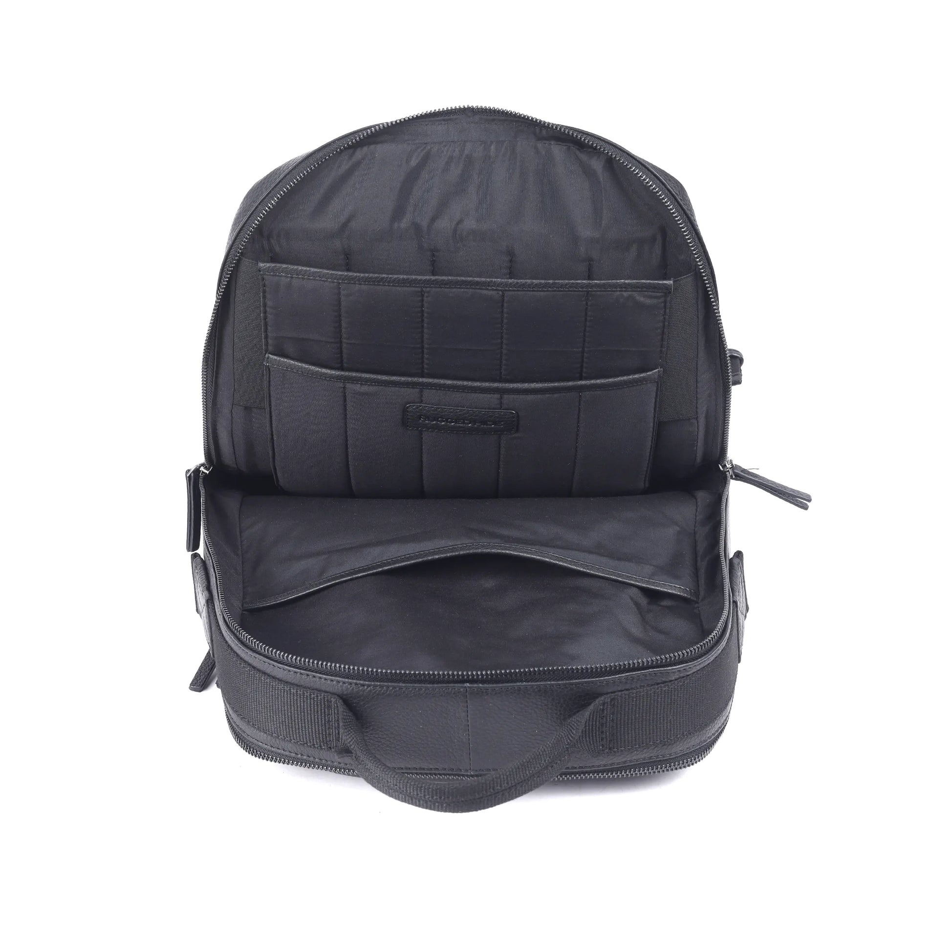 Rugged Hide - RH-2542 York Large leather backpack in black - Rainbow Bags