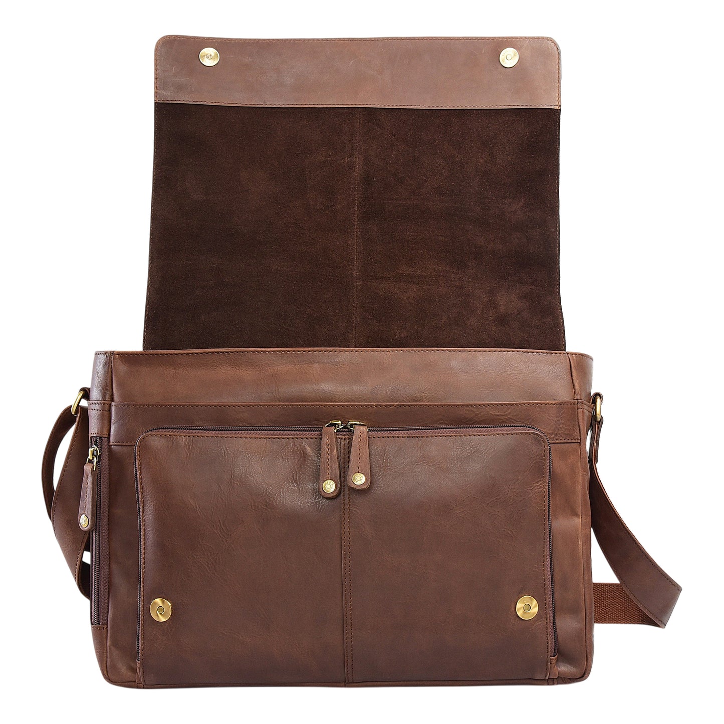 Rugged Hide Men's Leather Satchel RH-2577 Lithgow