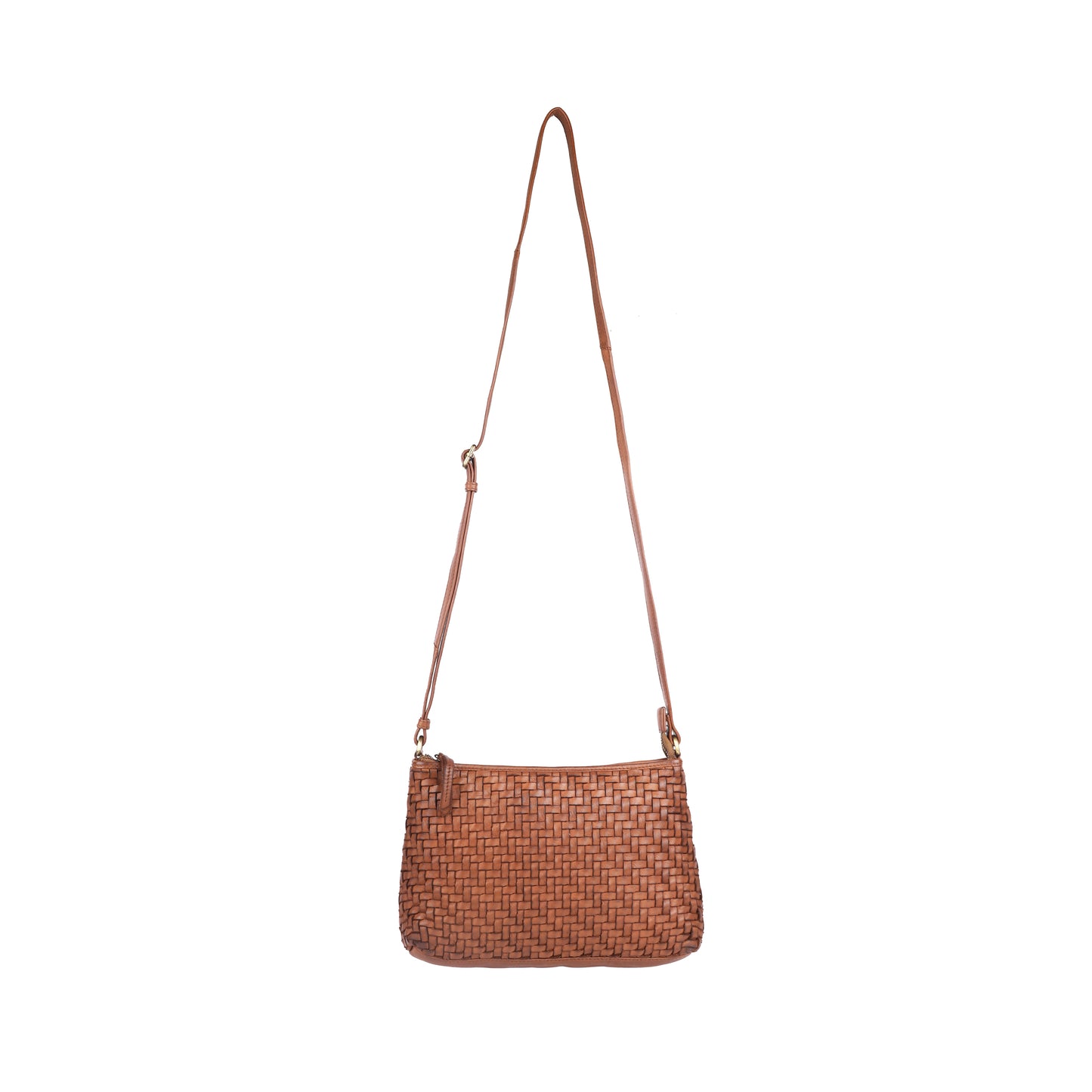 RH-2592 Bendigo Woven Crossbody Leather Bag - Rainbow Bags