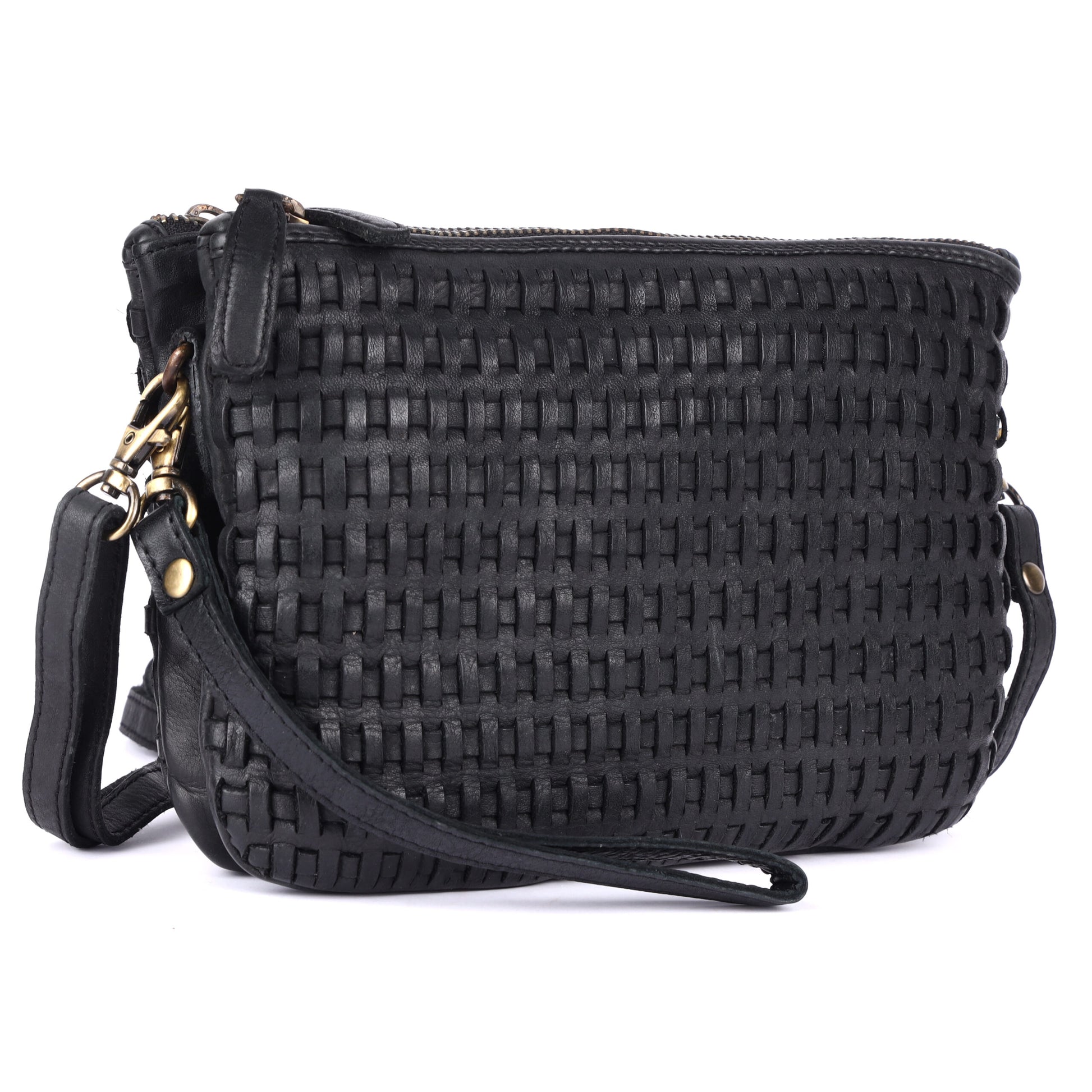Rugged Hide RH-2595 Rimini Ladies Leather Woven Bag. - Rainbow Bags