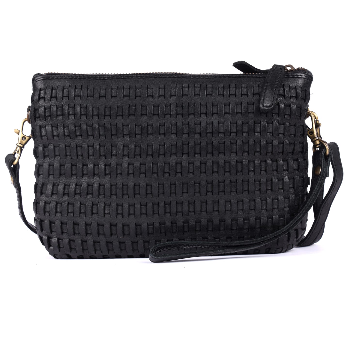 Rugged Hide RH-2595 Rimini Ladies Leather Woven Bag. - Rainbow Bags
