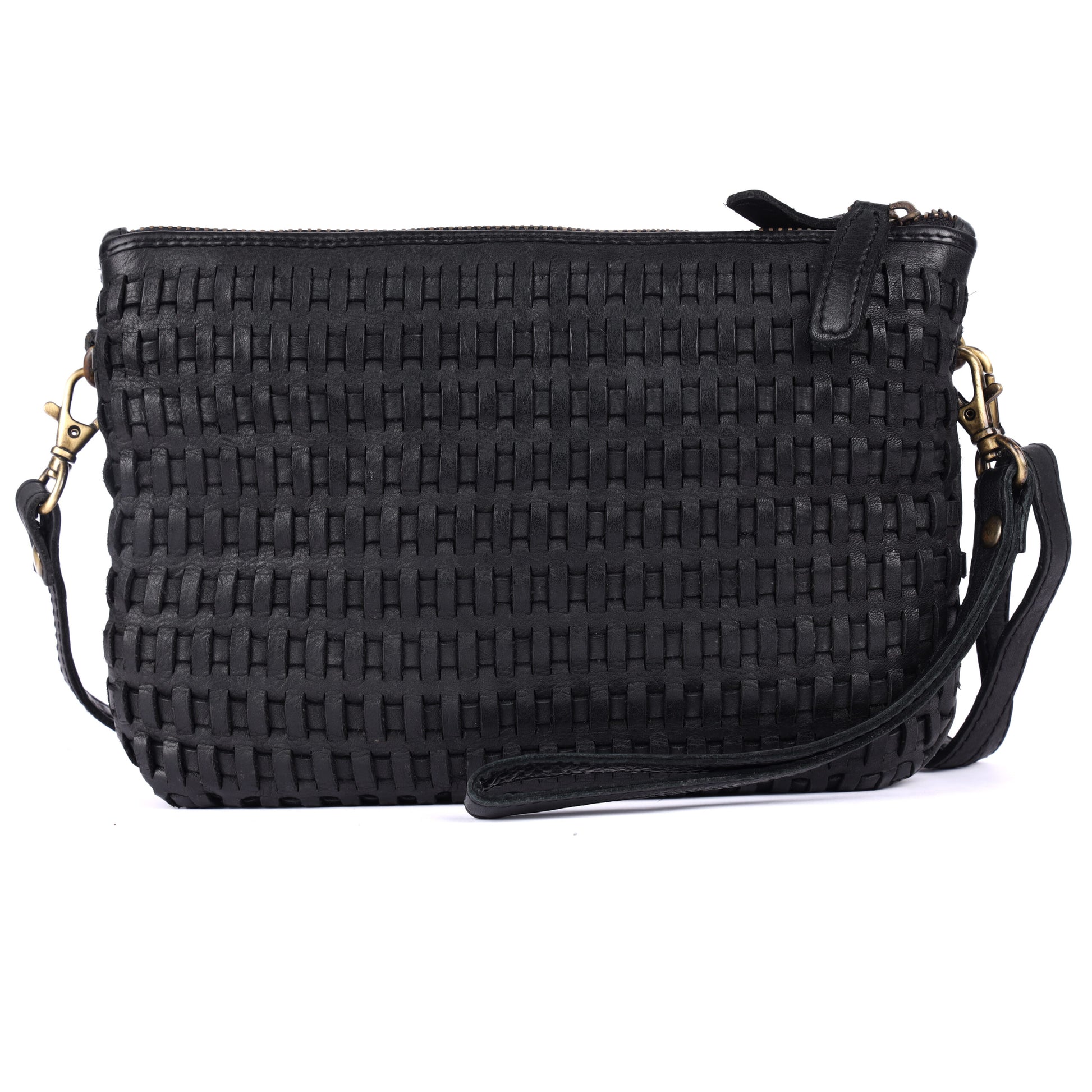 Rugged Hide RH-2595 Rimini Ladies Leather Woven Bag. - Rainbow Bags