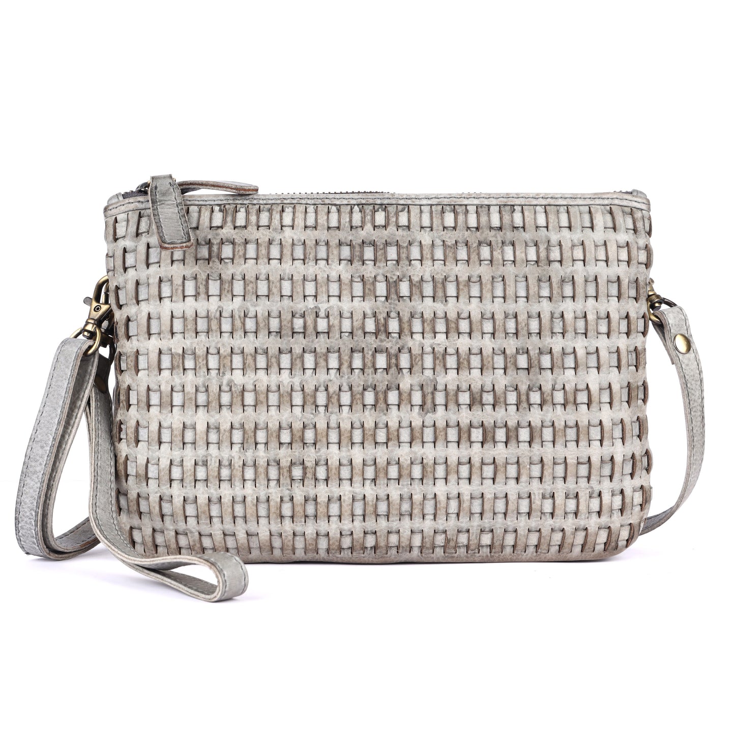 Rugged Hide RH-2595 Rimini Ladies Leather Woven Bag. - Rainbow Bags