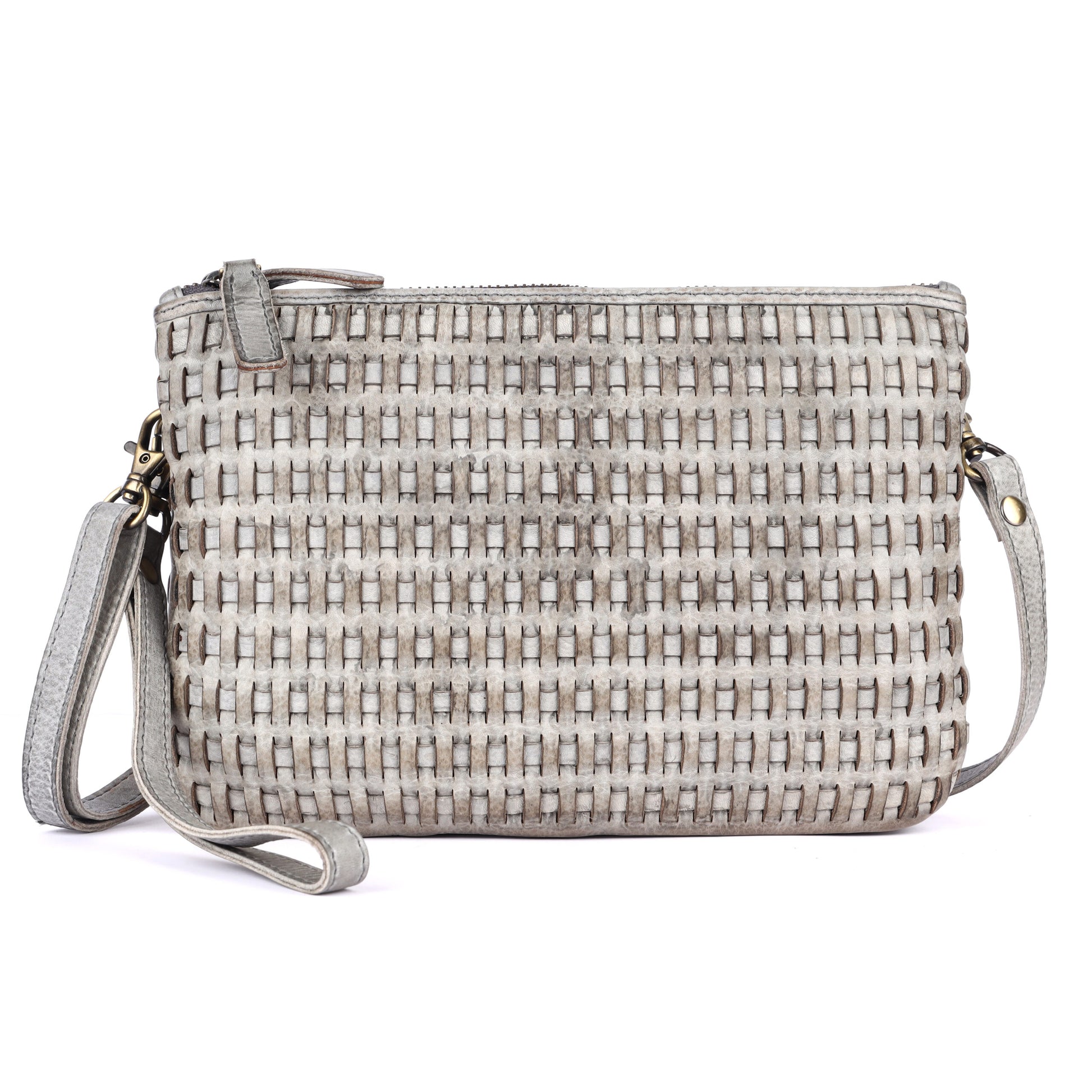 Rugged Hide RH-2595 Rimini Ladies Leather Woven Bag. - Rainbow Bags