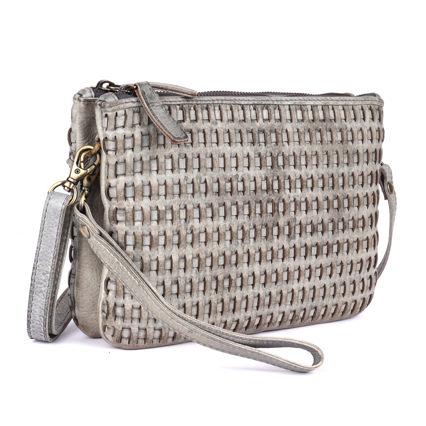 Rugged Hide RH-2595 Rimini Ladies Leather Woven Bag. - Rainbow Bags
