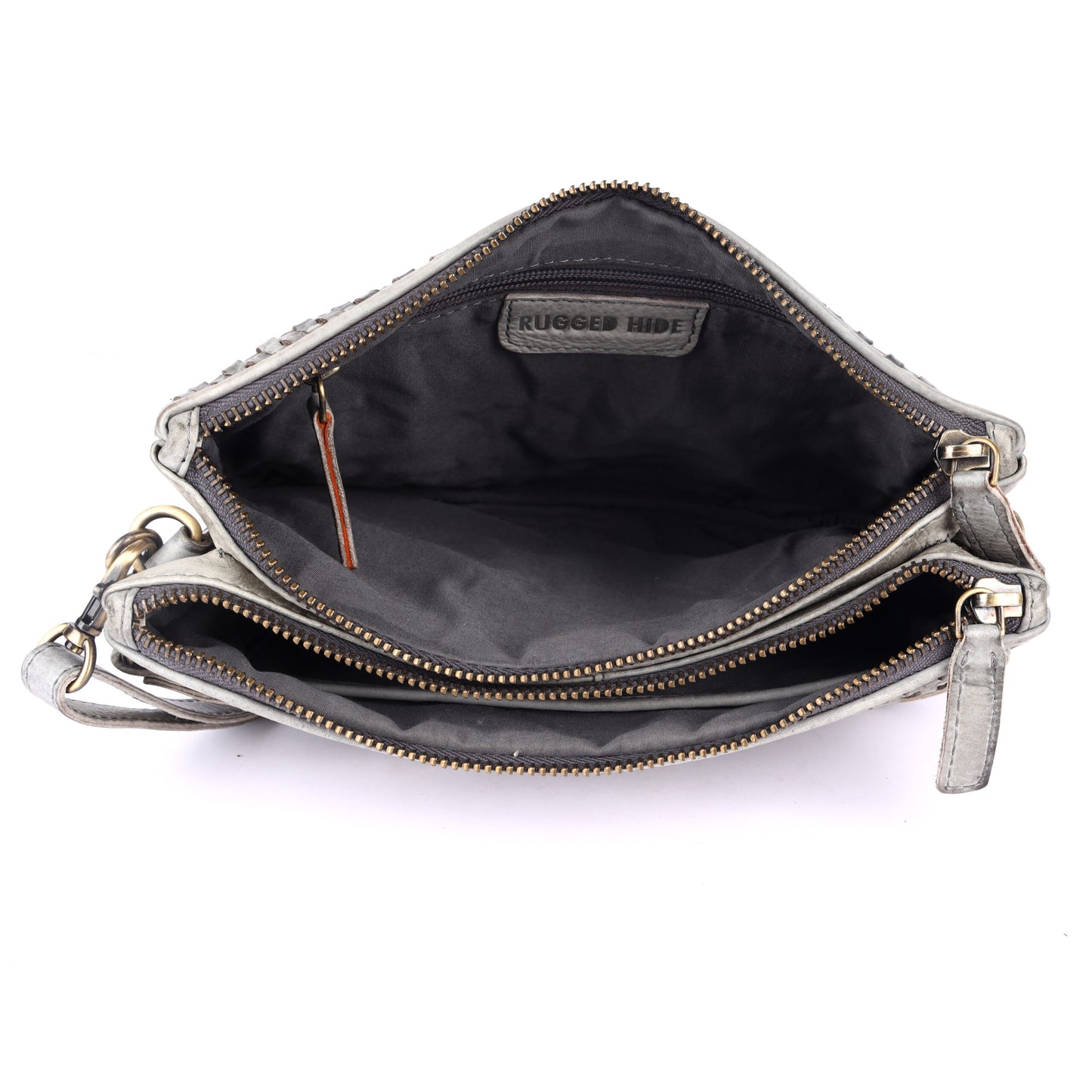 Rugged Hide RH-2595 Rimini Ladies Leather Woven Bag. - Rainbow Bags