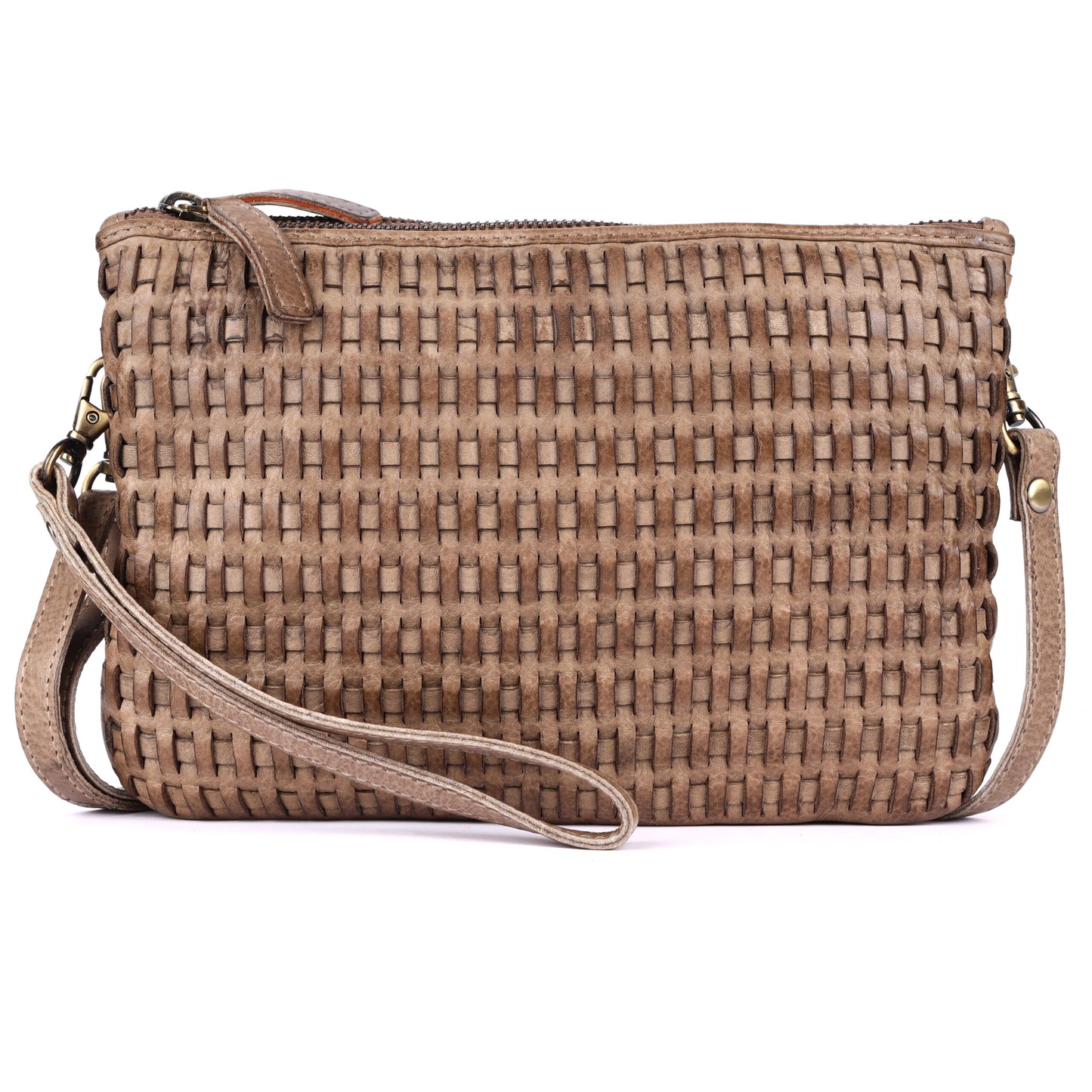 Rugged Hide RH-2595 Rimini Ladies Leather Woven Bag. - Rainbow Bags