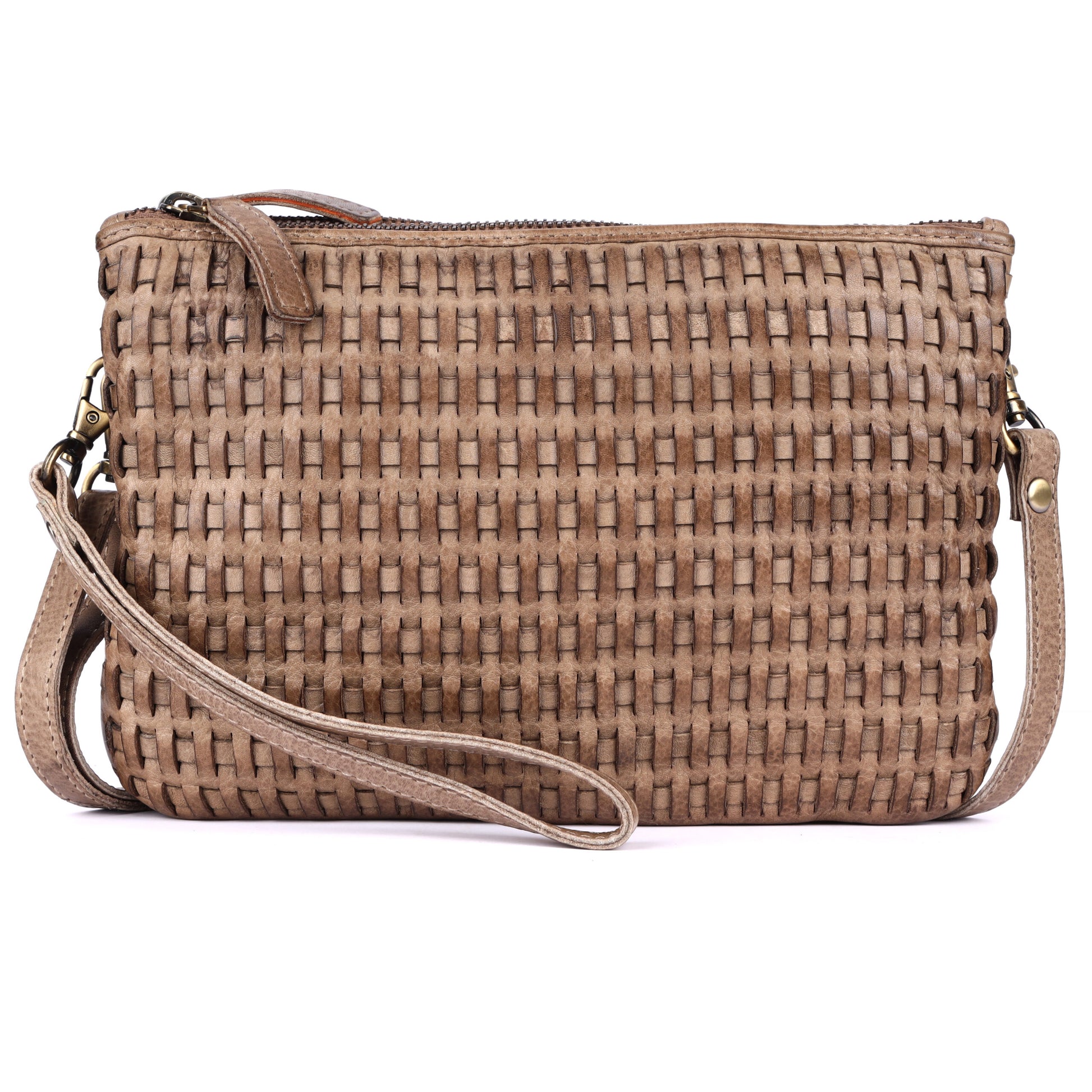 Rugged Hide RH-2595 Rimini Ladies Leather Woven Bag. - Rainbow Bags