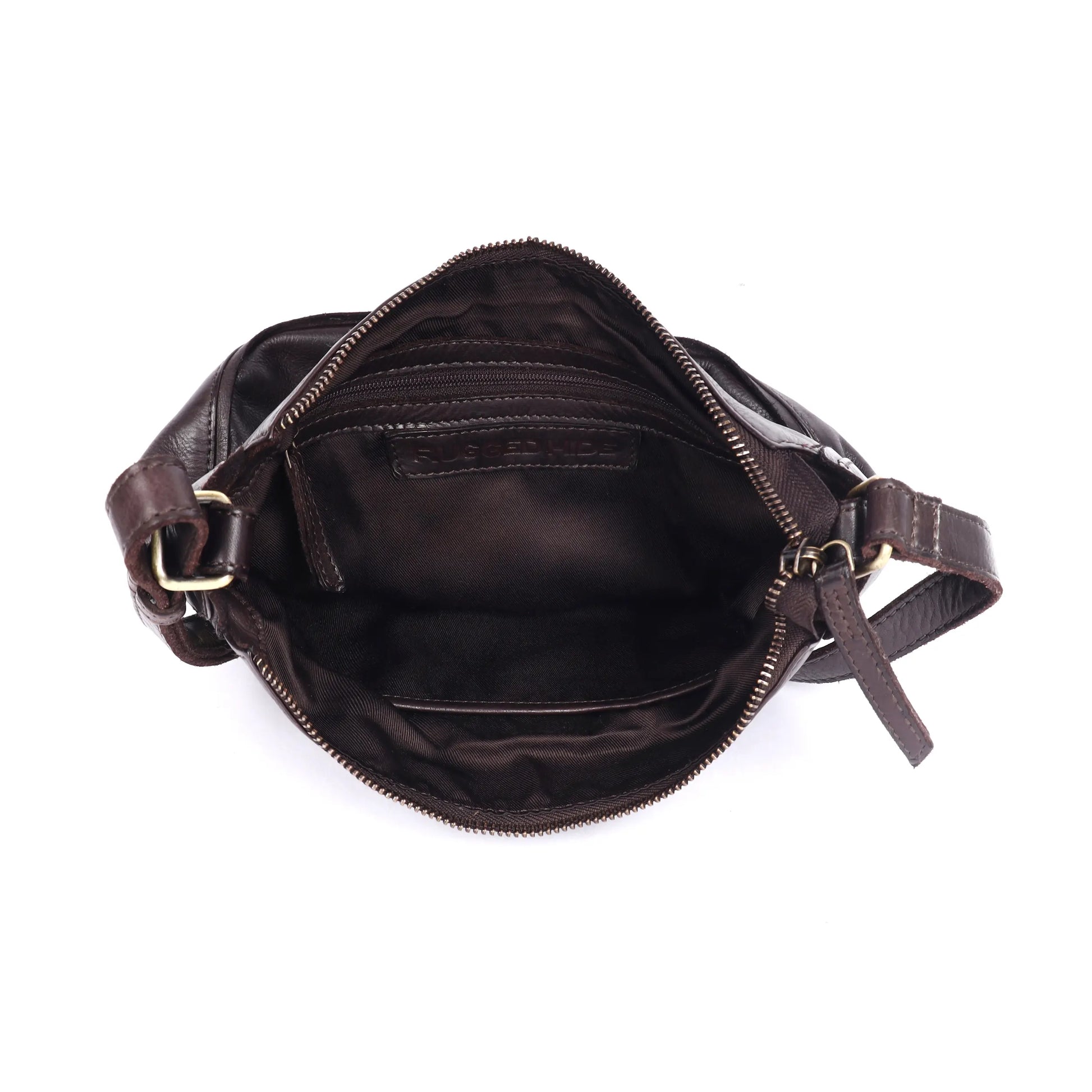 Rugged Hide - Clover RH-2604 ladies’ cross-body or shoulder bag - Rainbow Bags