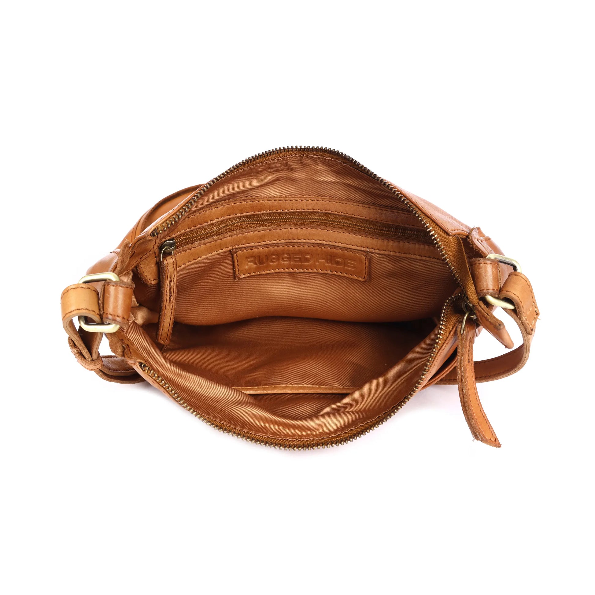 Rugged Hide - Clover RH-2604 ladies’ cross-body or shoulder bag - Rainbow Bags