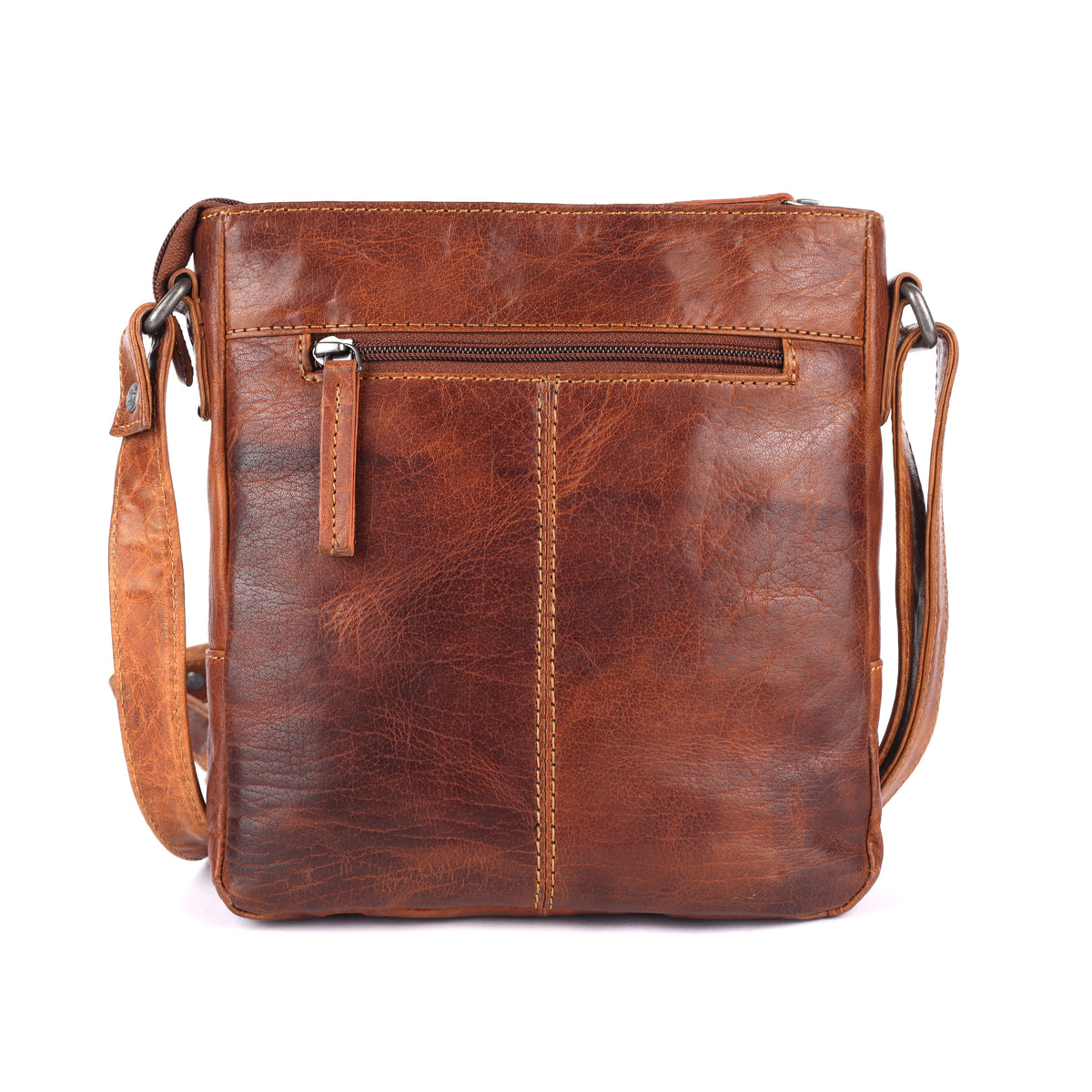 Rugged Hide RH-2725 Jamie Unisex leather crossbody satchel - Rainbow Bags