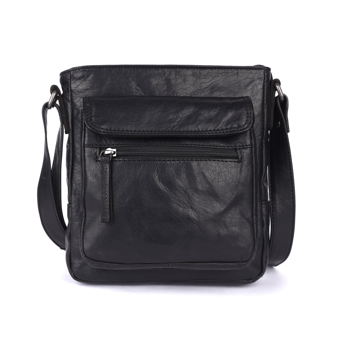 Rugged Hide RH-2725 Jamie Unisex leather crossbody satchel - Rainbow Bags