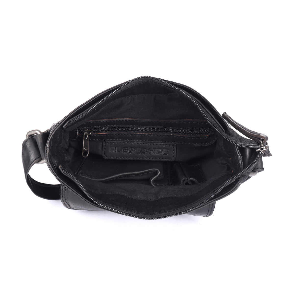 Rugged Hide RH-2725 Jamie Unisex leather crossbody satchel - Rainbow Bags