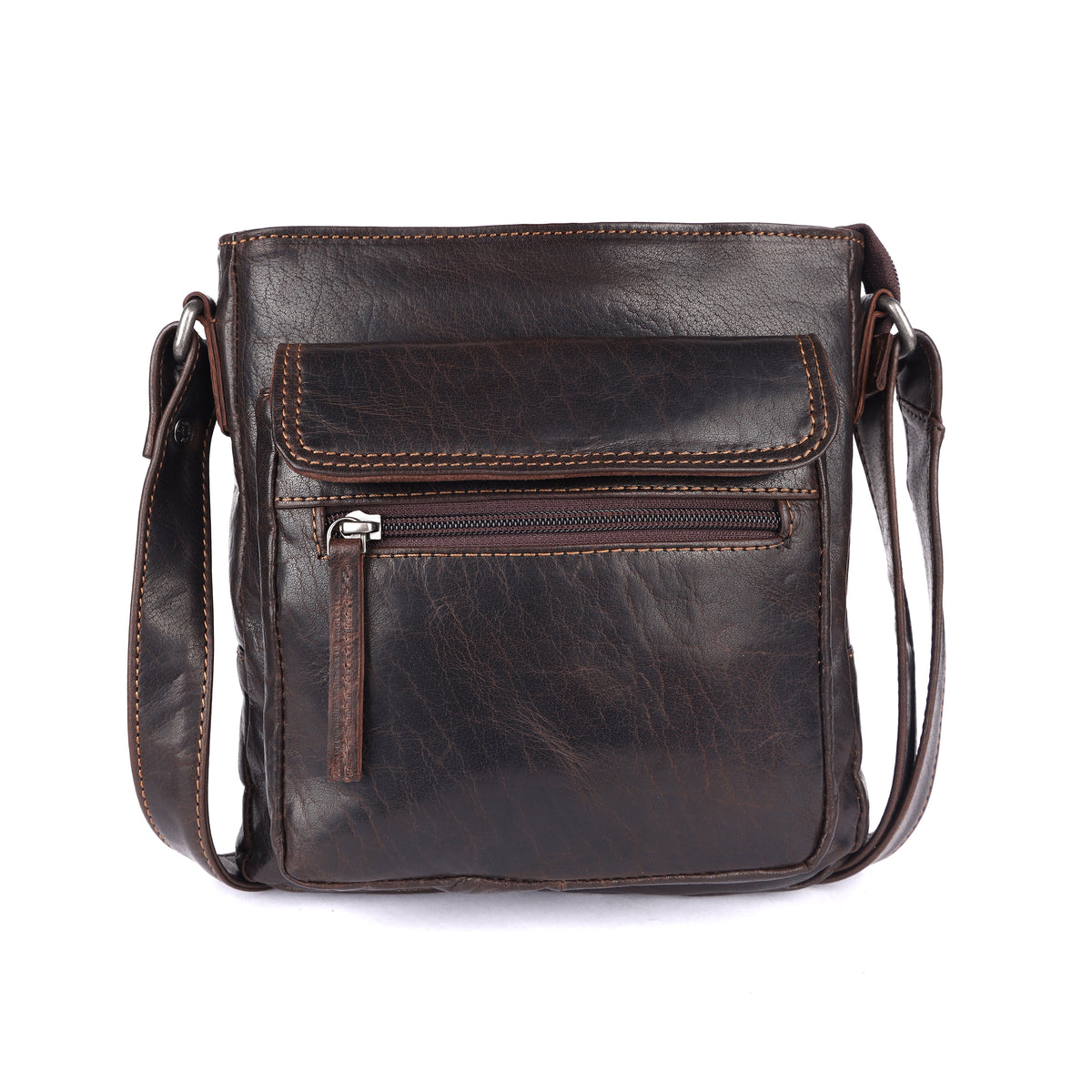 Rugged Hide RH-2725 Jamie Unisex leather crossbody satchel - Rainbow Bags