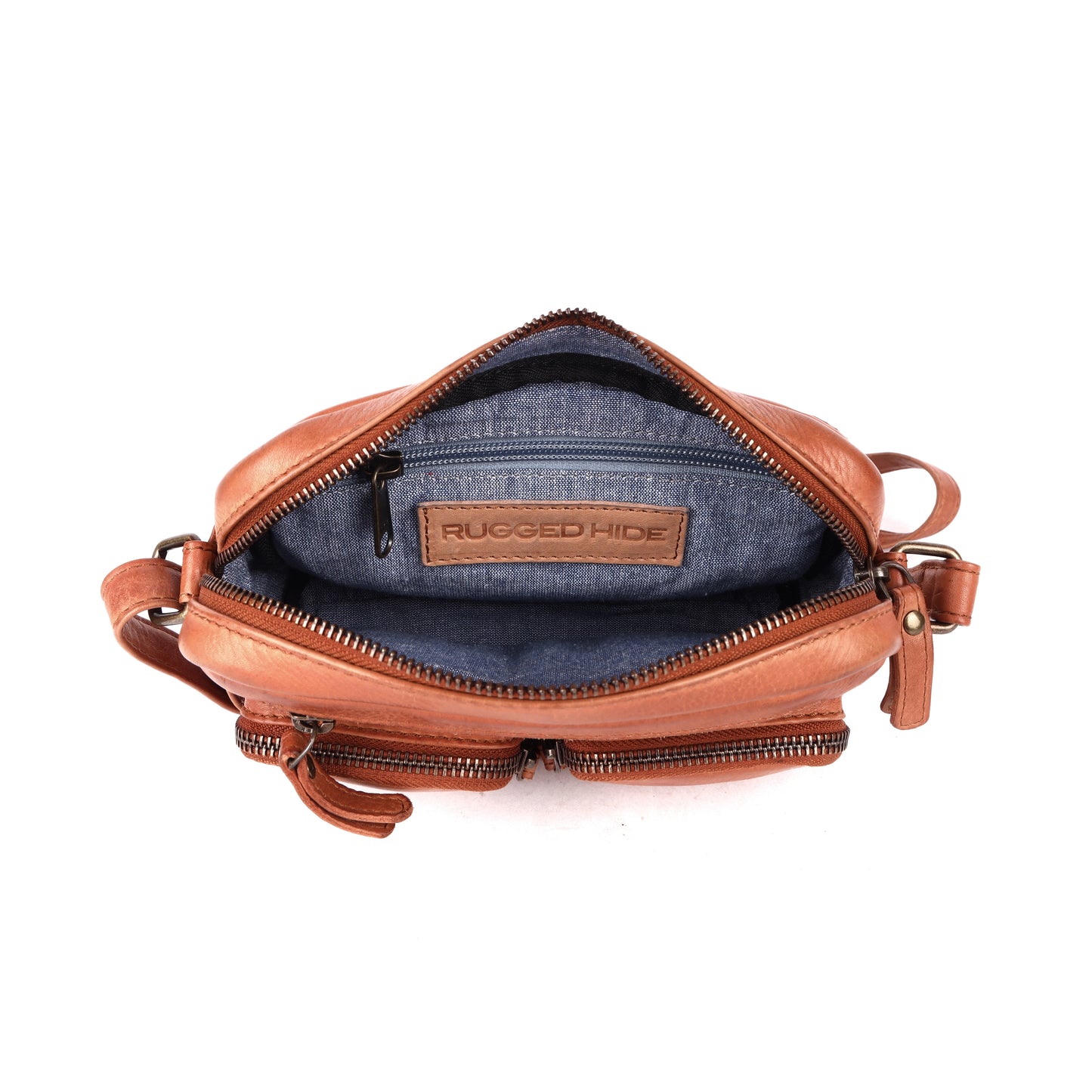 Rugged Hide - Small Crossbody Bag RH-4770 Burnie - Rainbow Bags