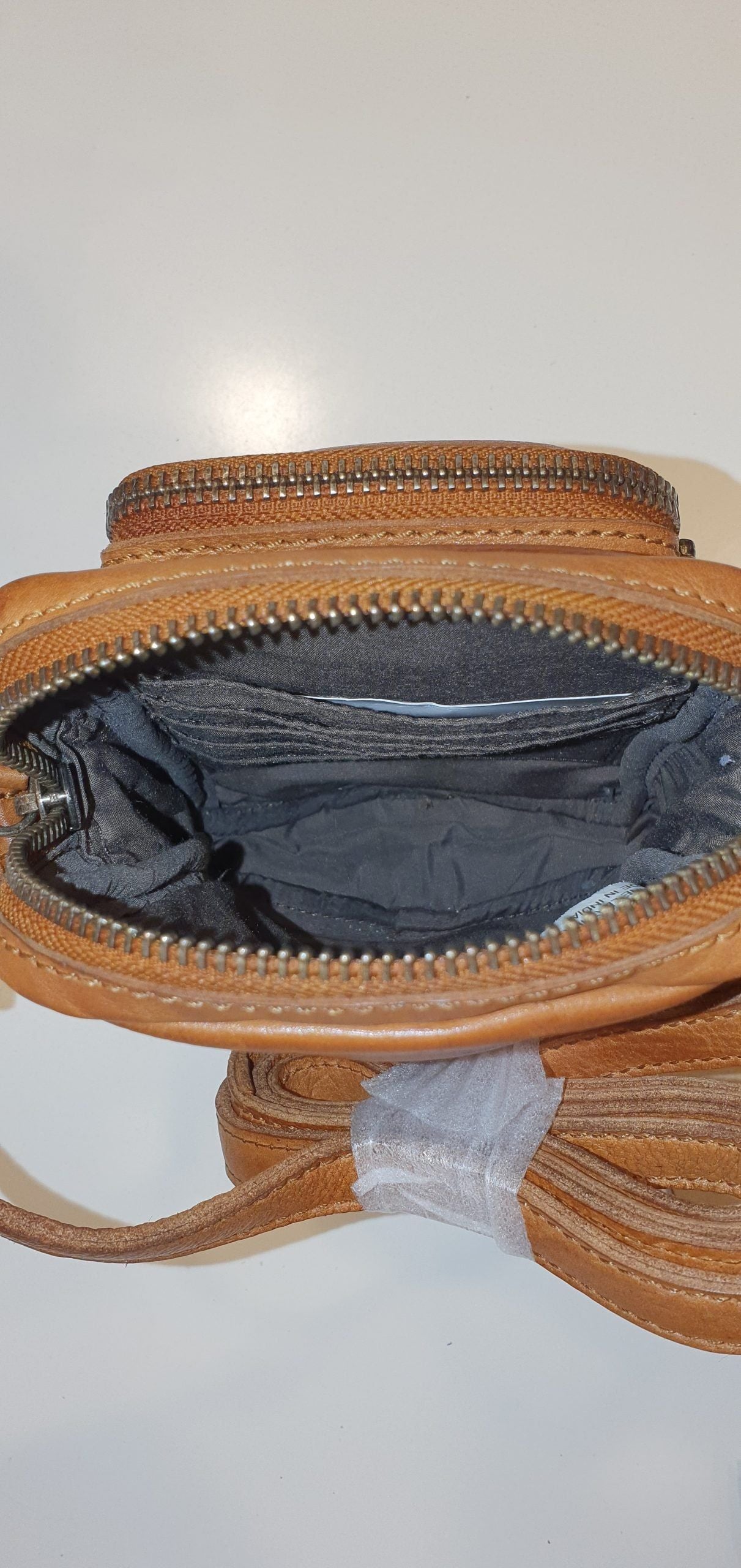 Rugged Hide - Hailey compact leather crossbody - rainbowbags