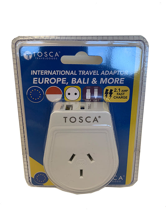 适用于欧洲的 USB A+C 和电源适配器