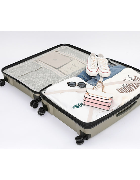 Tosca - Space X 29in Large dual opening Suitcase - Champagne