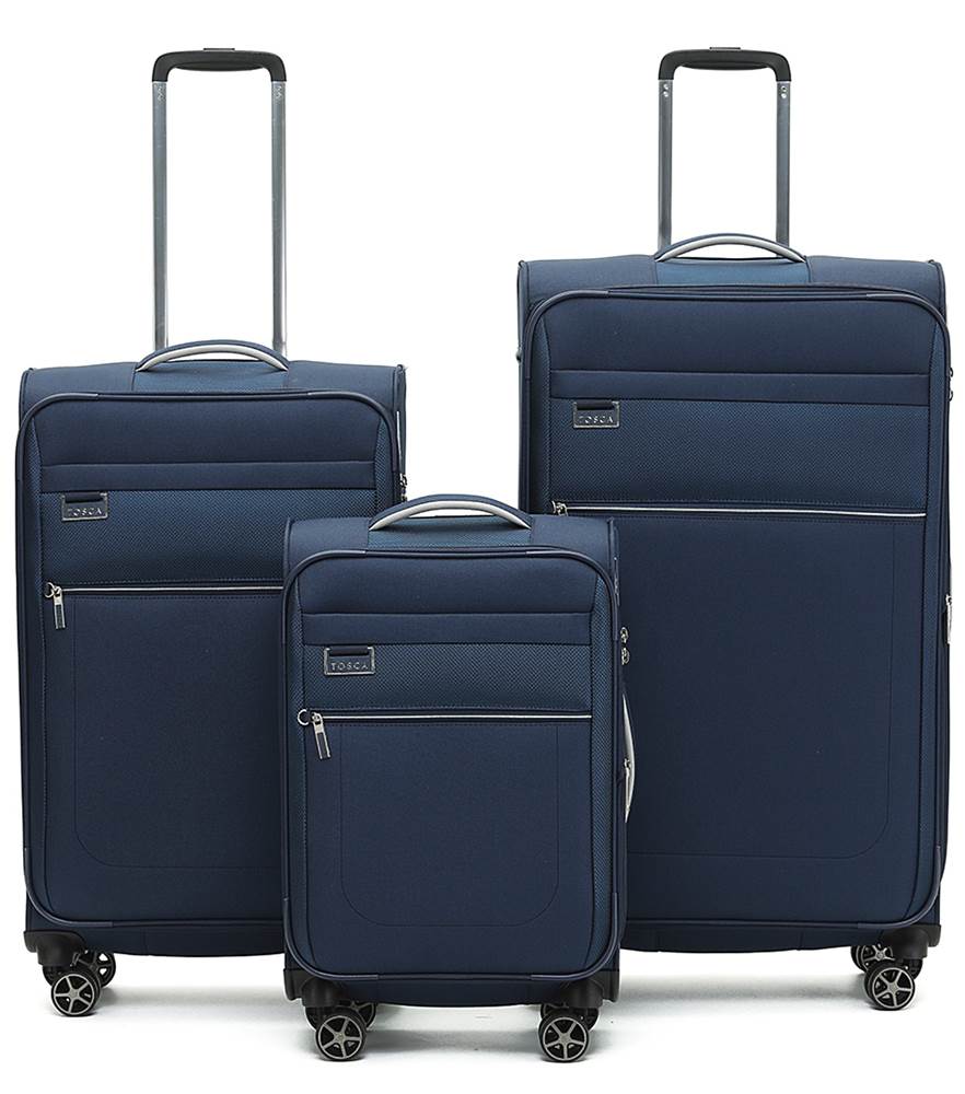 Tosca Vega 4-Wheel Expandable Spinner Luggage Set of 3 - Small, Medium and Large