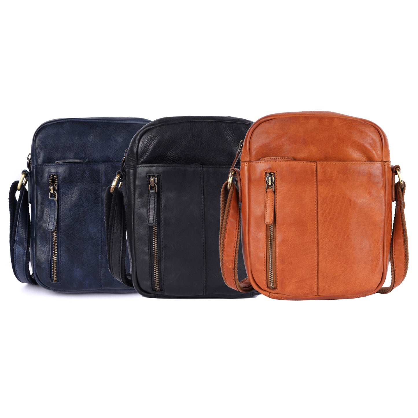 Rugged Hide - RH-2597 Palermo Uni-Sex Crossbody Leather Bag