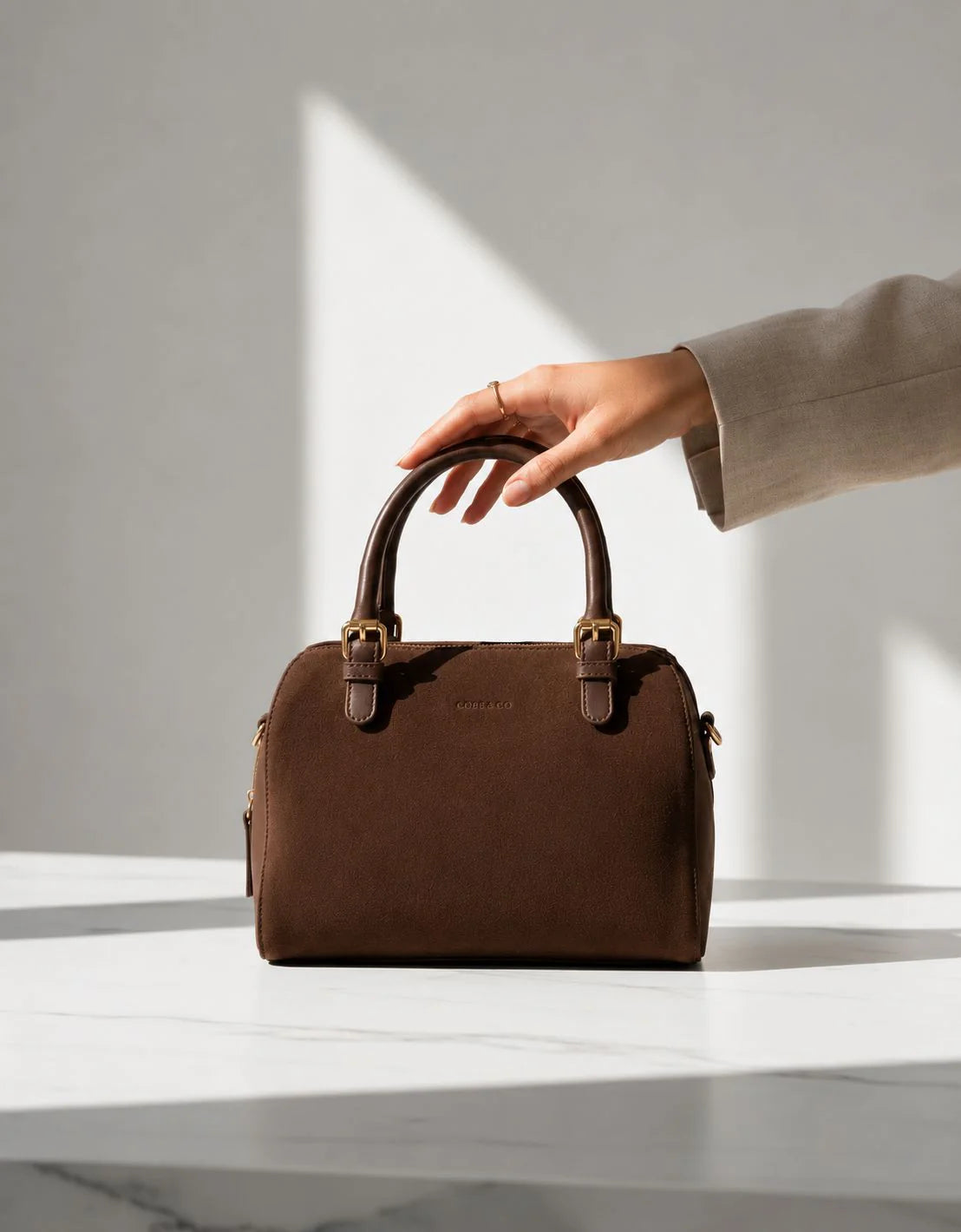 Gabee Armadale Suede & Leather Crossbody Bag