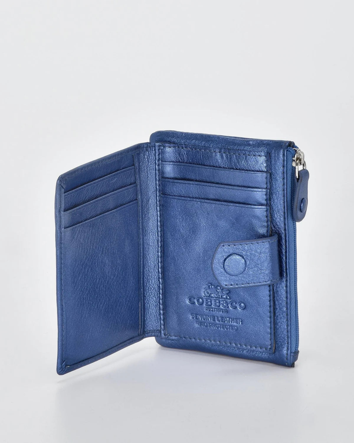 Cobb & Co - Collins RFID Safe Compact Leather Wallet 63505PLR